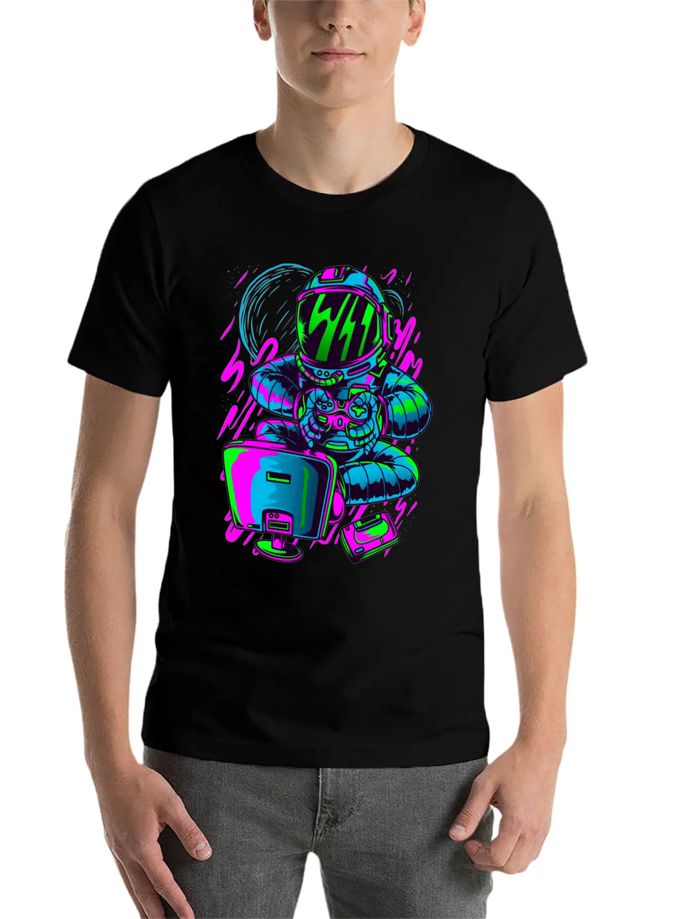 Astrogamer Unisex Casual T-Shirt – Clean Design For Daily Comfort
