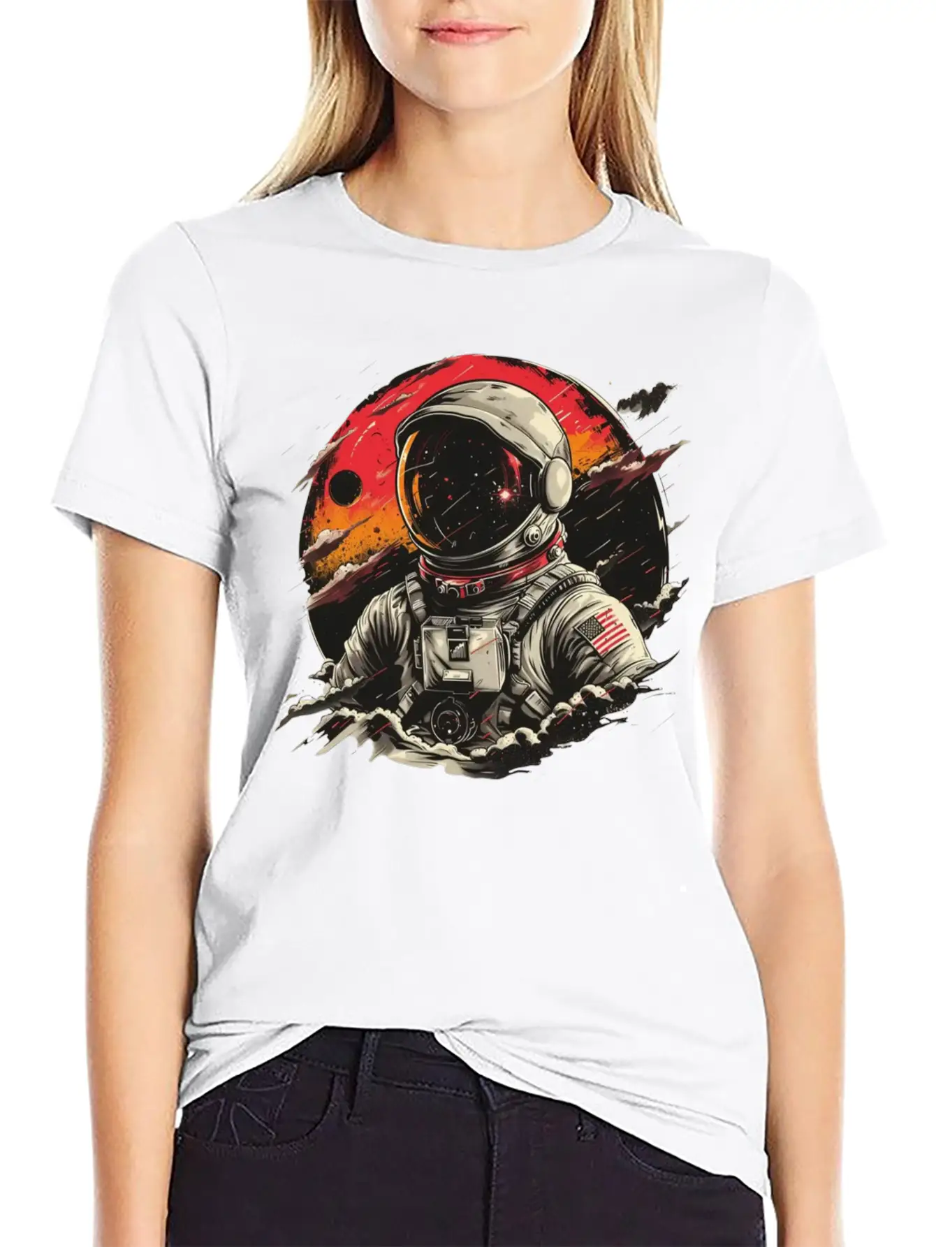 Astronaut Adventure - Explore The Cosmos Essential Cotton Tee For Daily Outfits – Unisex Style