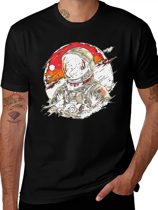 Astronaut Adventure - Explore The Cosmos Unisex Casual T-Shirt – Clean Design For Daily Comfort
