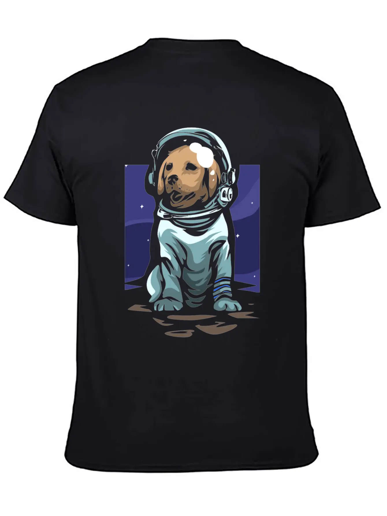 Astronaut Dog Basic Graphic T-Shirt – Daily Comfort In Soft Cotton