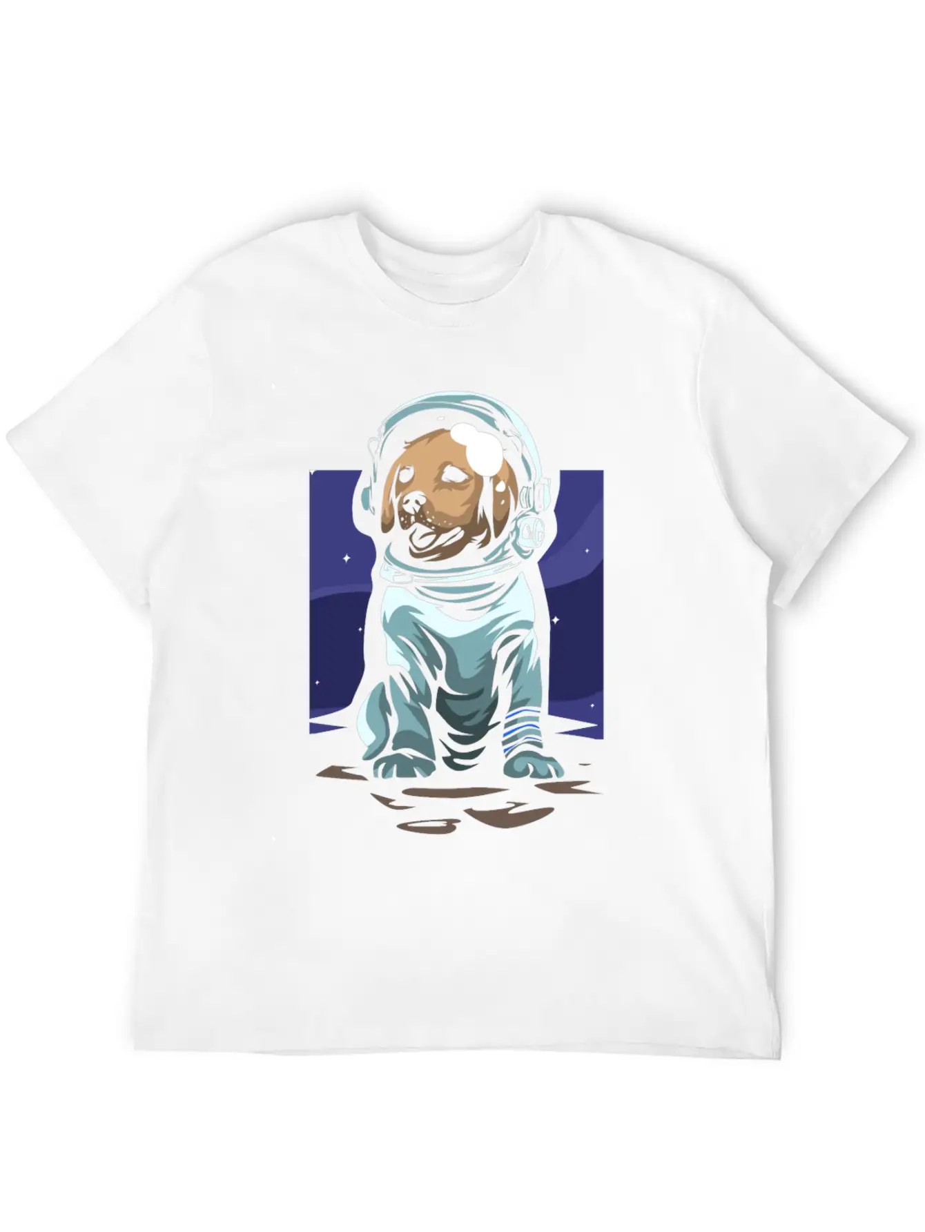 Astronaut Dog Basic Graphic T-Shirt – Daily Comfort In Soft Cotton
