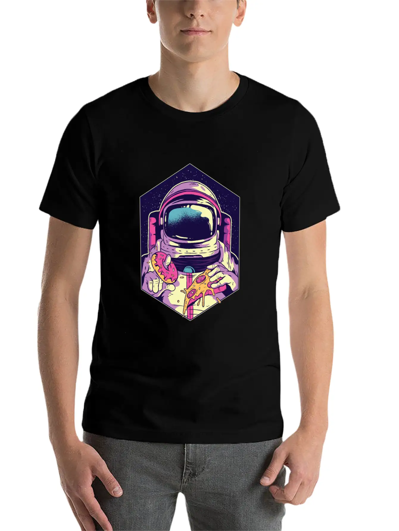 Astronaut Food Modern Fit Casual T-Shirt – Clean And Versatile Design