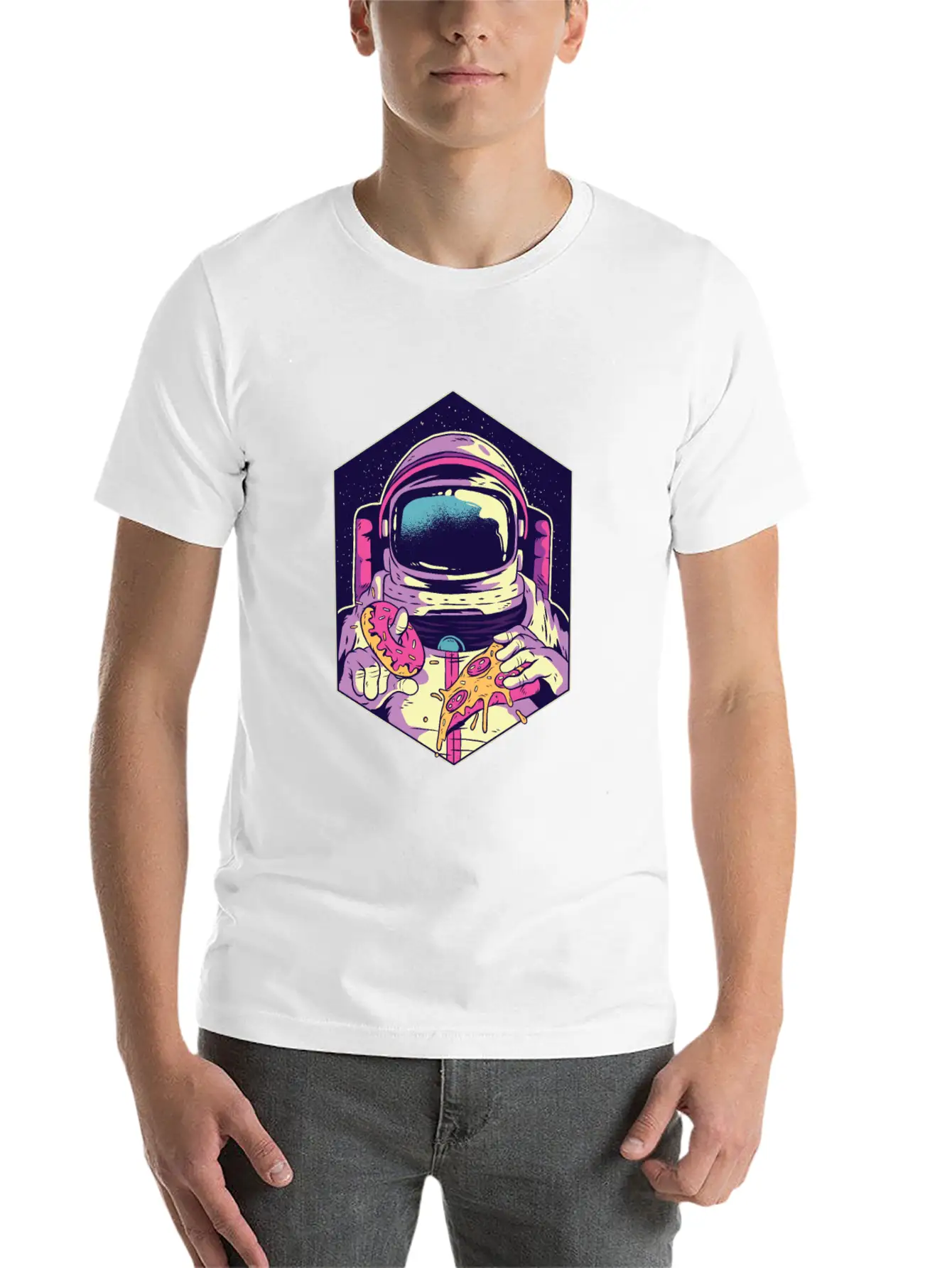 Astronaut Food Modern Fit Casual T-Shirt – Clean And Versatile Design
