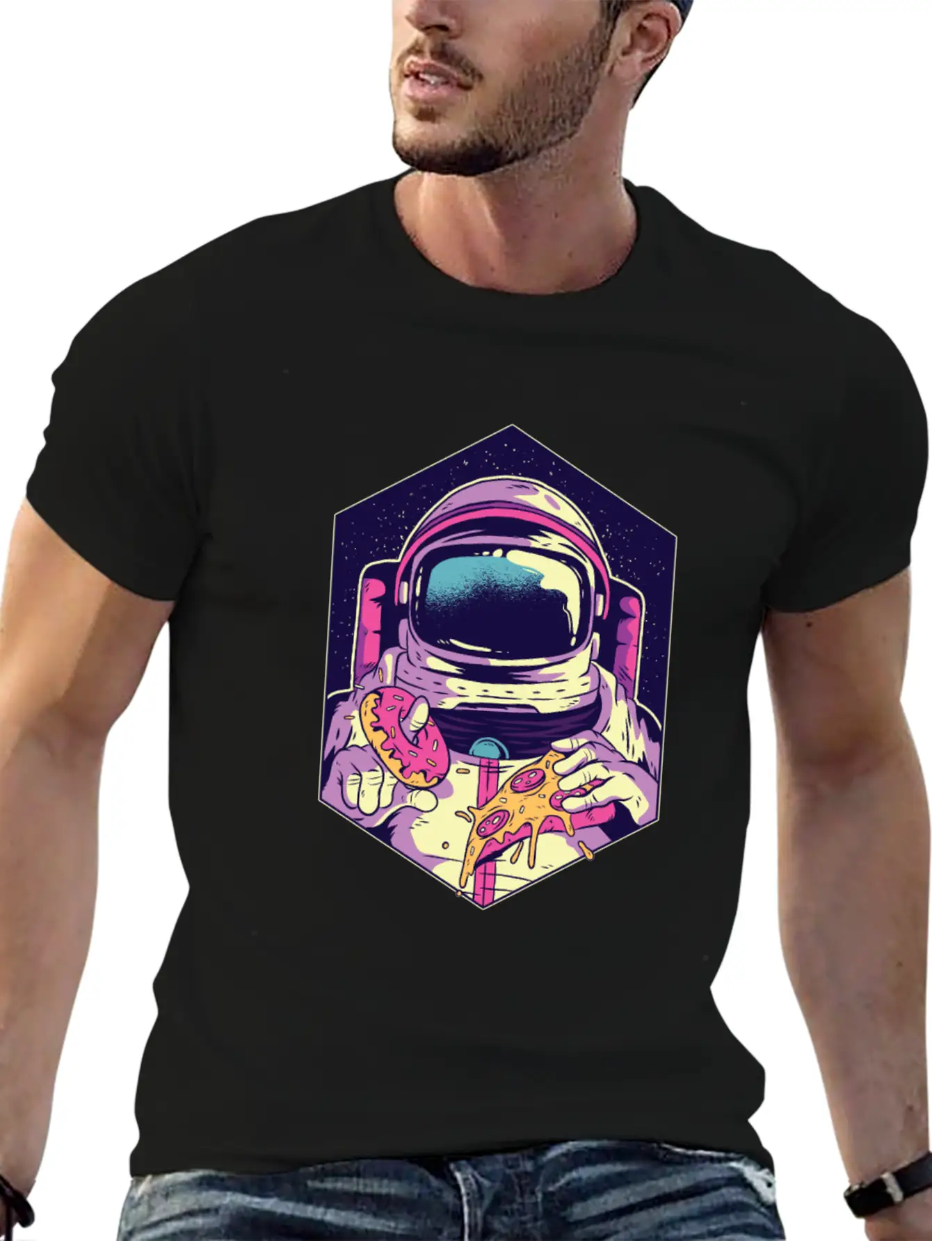 Astronaut Food Modern Fit Casual T-Shirt – Clean And Versatile Design