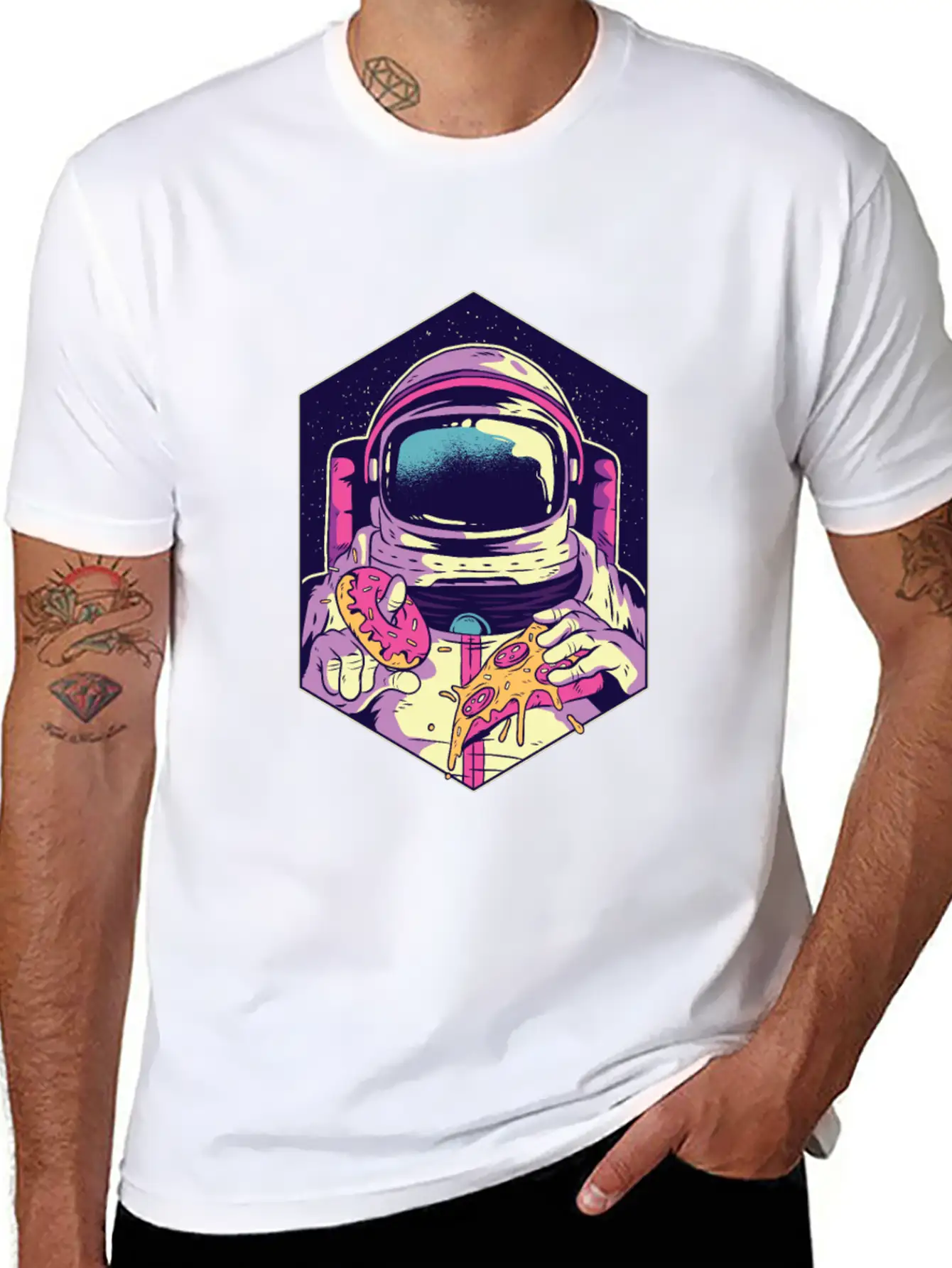 Astronaut Food Modern Fit Casual T-Shirt – Clean And Versatile Design