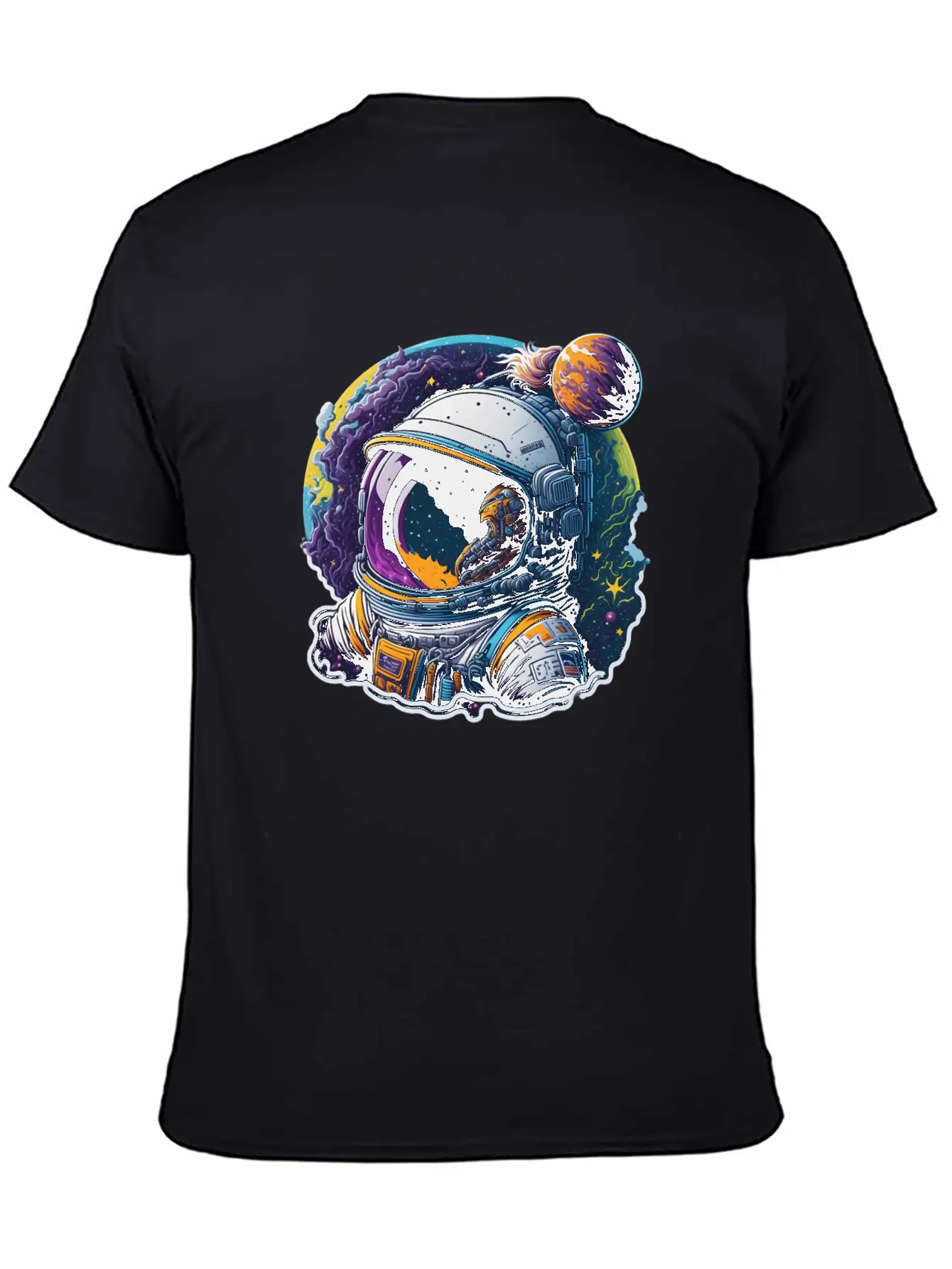 Astronaut Lost Planets Space Lightweight Cotton T-Shirt – Daily Comfort Graphic Shirt