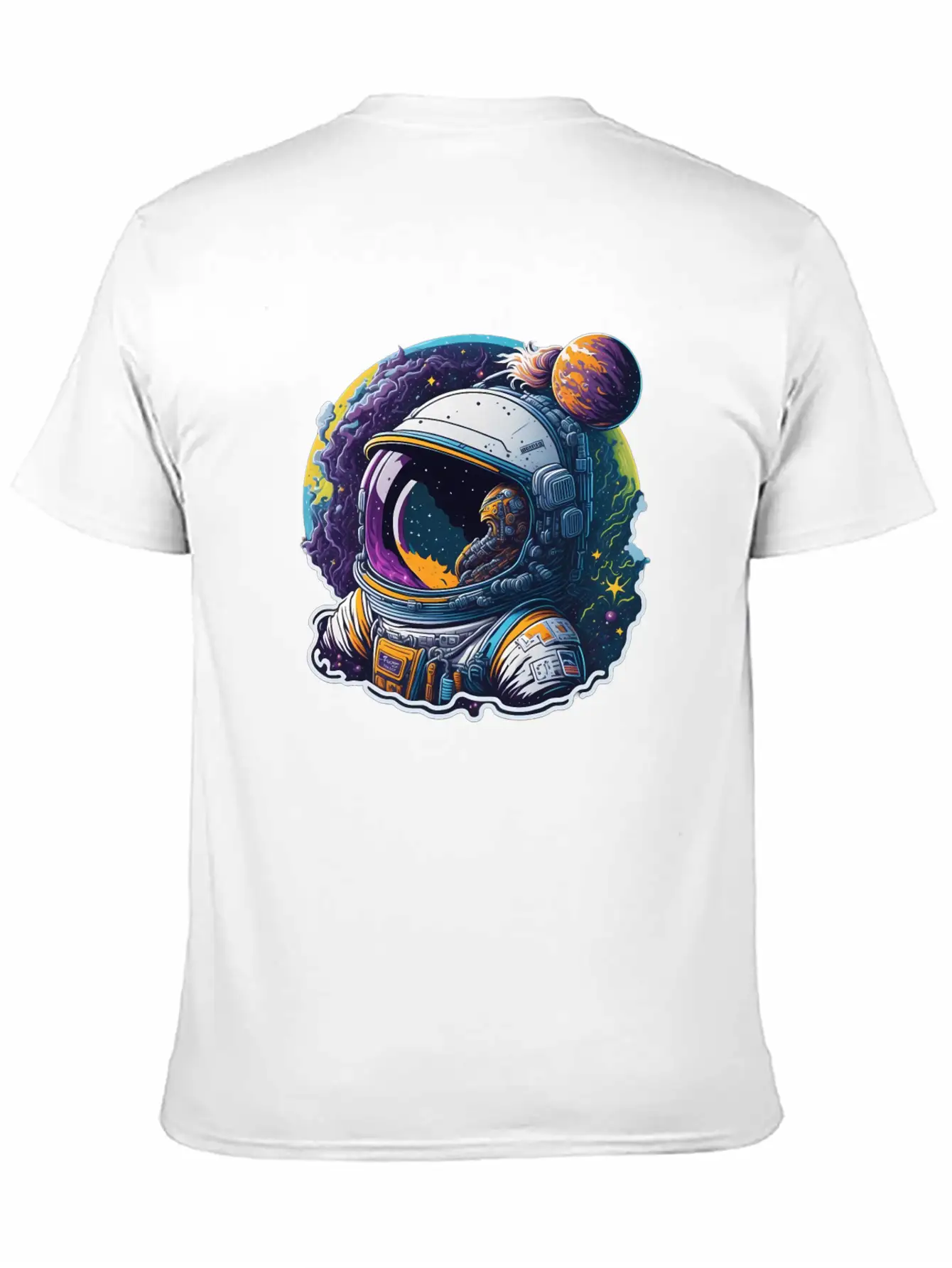 Astronaut Lost Planets Space Lightweight Cotton T-Shirt – Daily Comfort Graphic Shirt