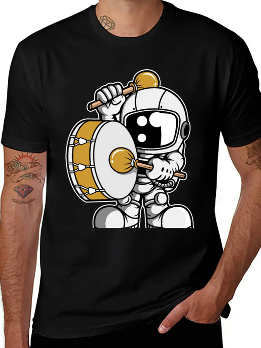 Astronaut Marching Band Relaxed Everyday Tee – Lightweight And Durable Cotton