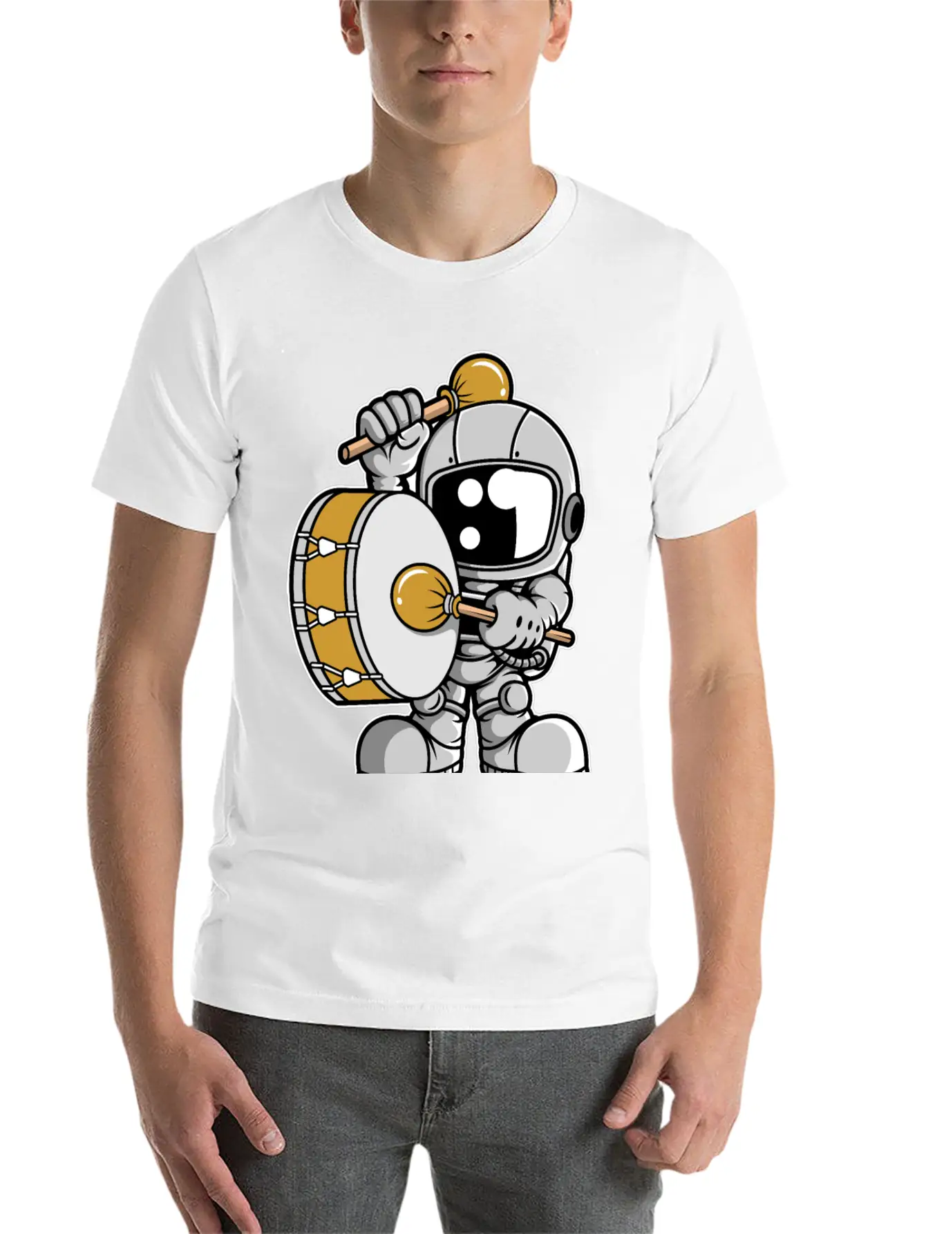 Astronaut Marching Band Relaxed Everyday Tee – Lightweight And Durable Cotton
