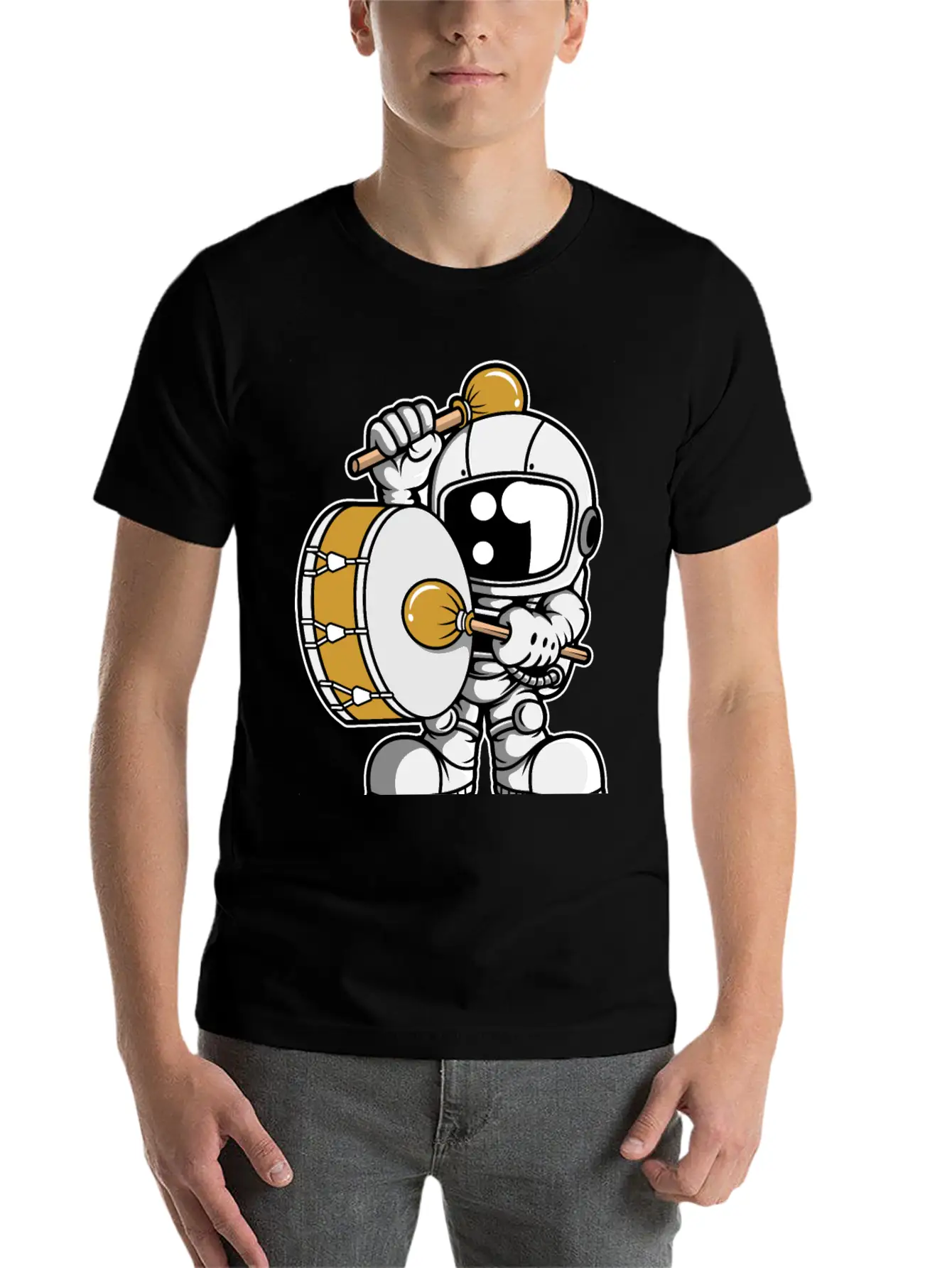Astronaut Marching Band Relaxed Everyday Tee – Lightweight And Durable Cotton