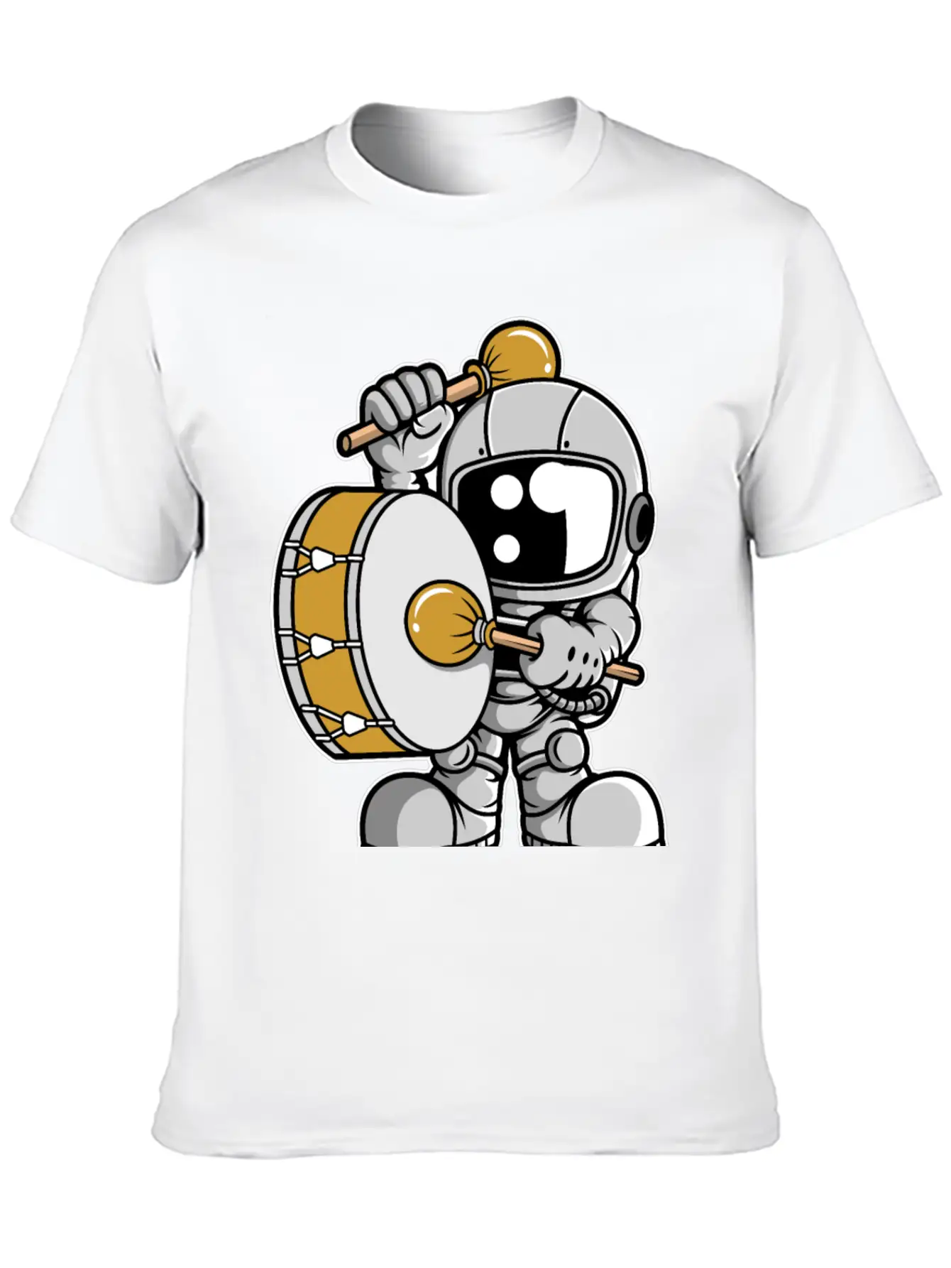 Astronaut Marching Band Relaxed Everyday Tee – Lightweight And Durable Cotton