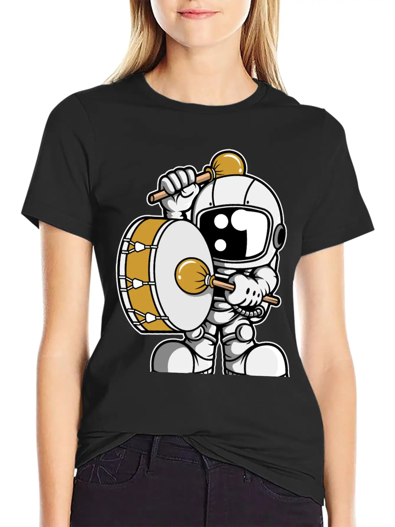 Astronaut Marching Band Relaxed Everyday Tee – Lightweight And Durable Cotton