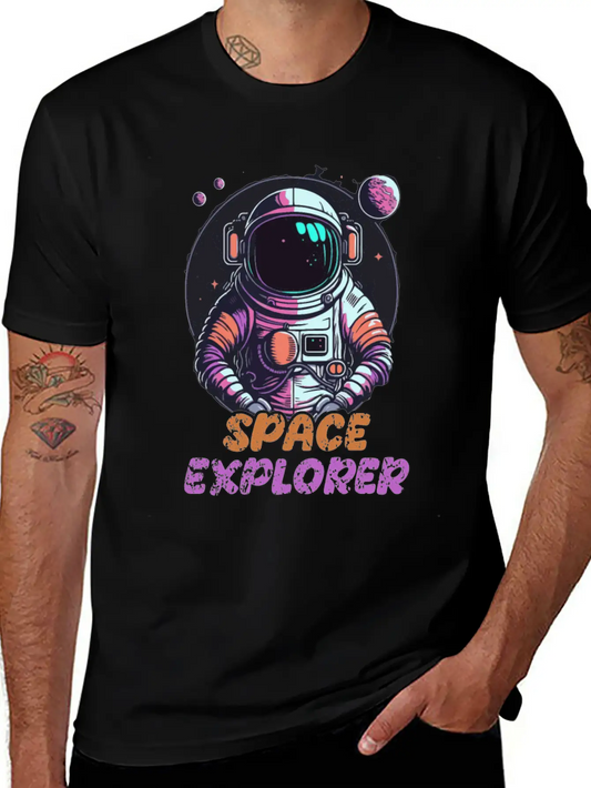 Astronaut Space Explorer Basic Graphic T-Shirt – Daily Comfort In Soft Cotton