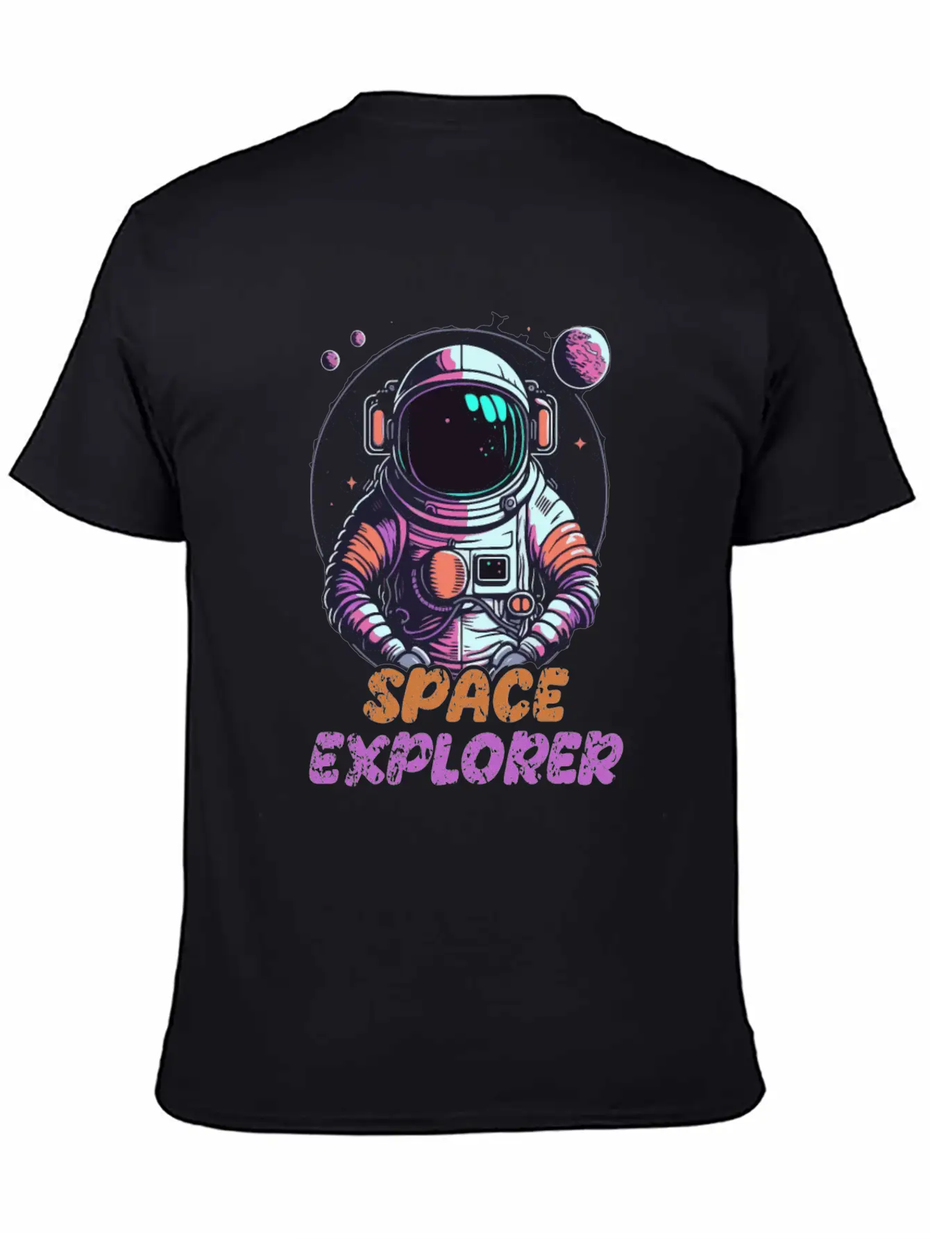 Astronaut Space Explorer Basic Graphic T-Shirt – Daily Comfort In Soft Cotton