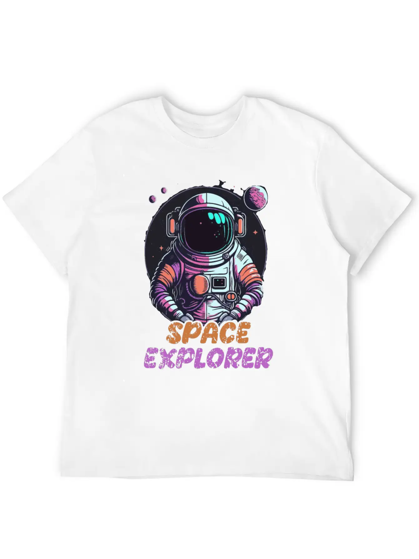 Astronaut Space Explorer Basic Graphic T-Shirt – Daily Comfort In Soft Cotton