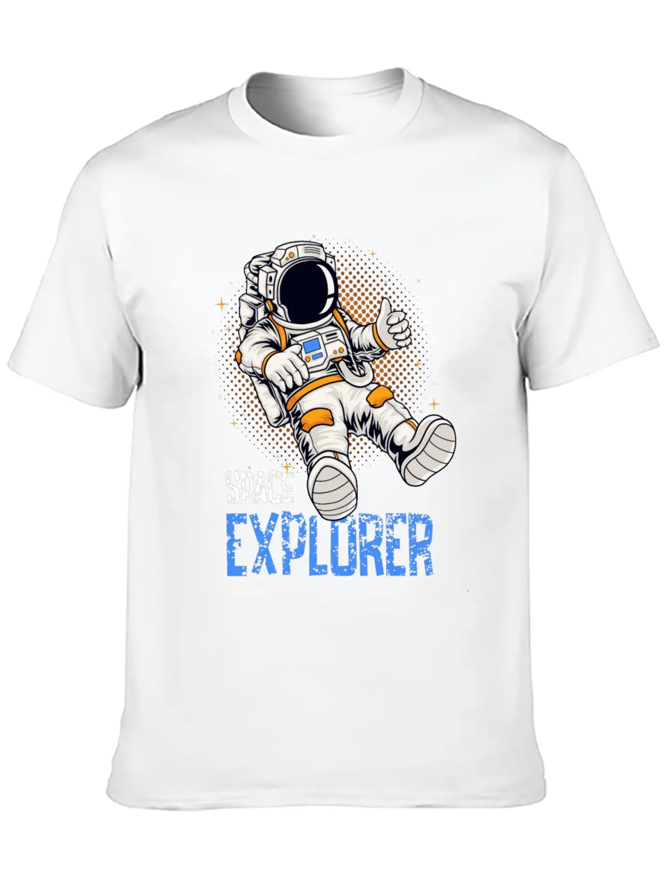 Astronaut Space Explorer Lightweight Cotton T-Shirt – Daily Comfort Graphic Shirt