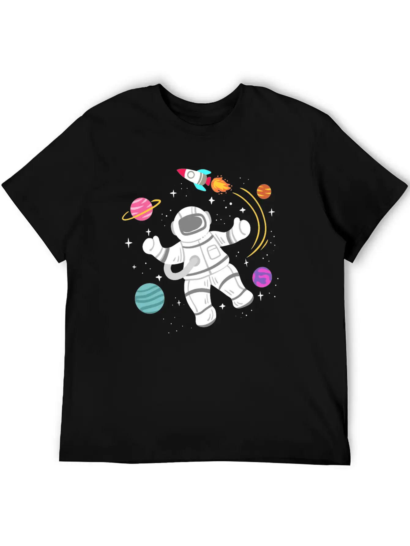 Astronaut Space Modern Fit Casual T-Shirt ��� Clean And Versatile Design