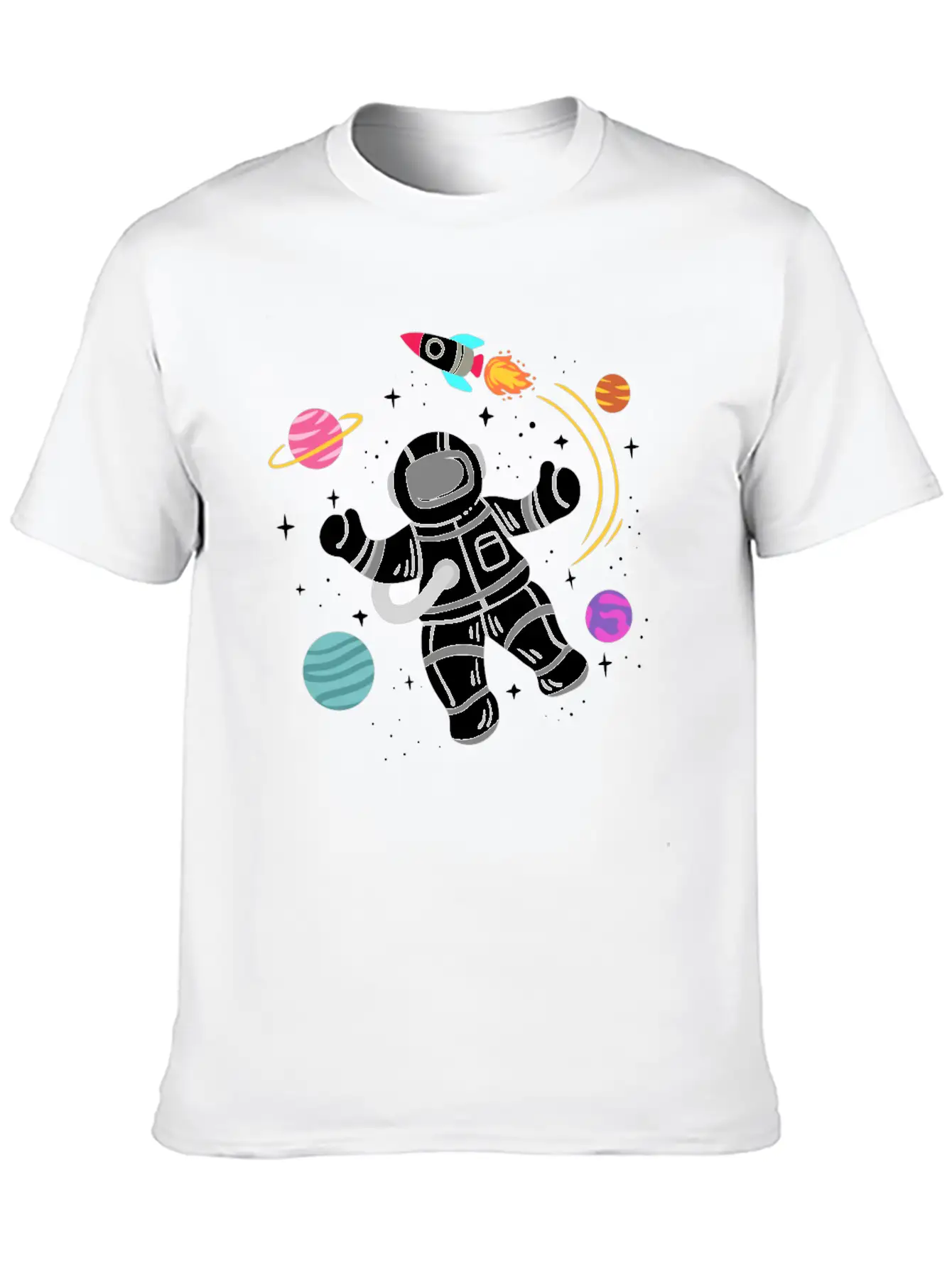 Astronaut Space Modern Fit Casual T-Shirt ��� Clean And Versatile Design