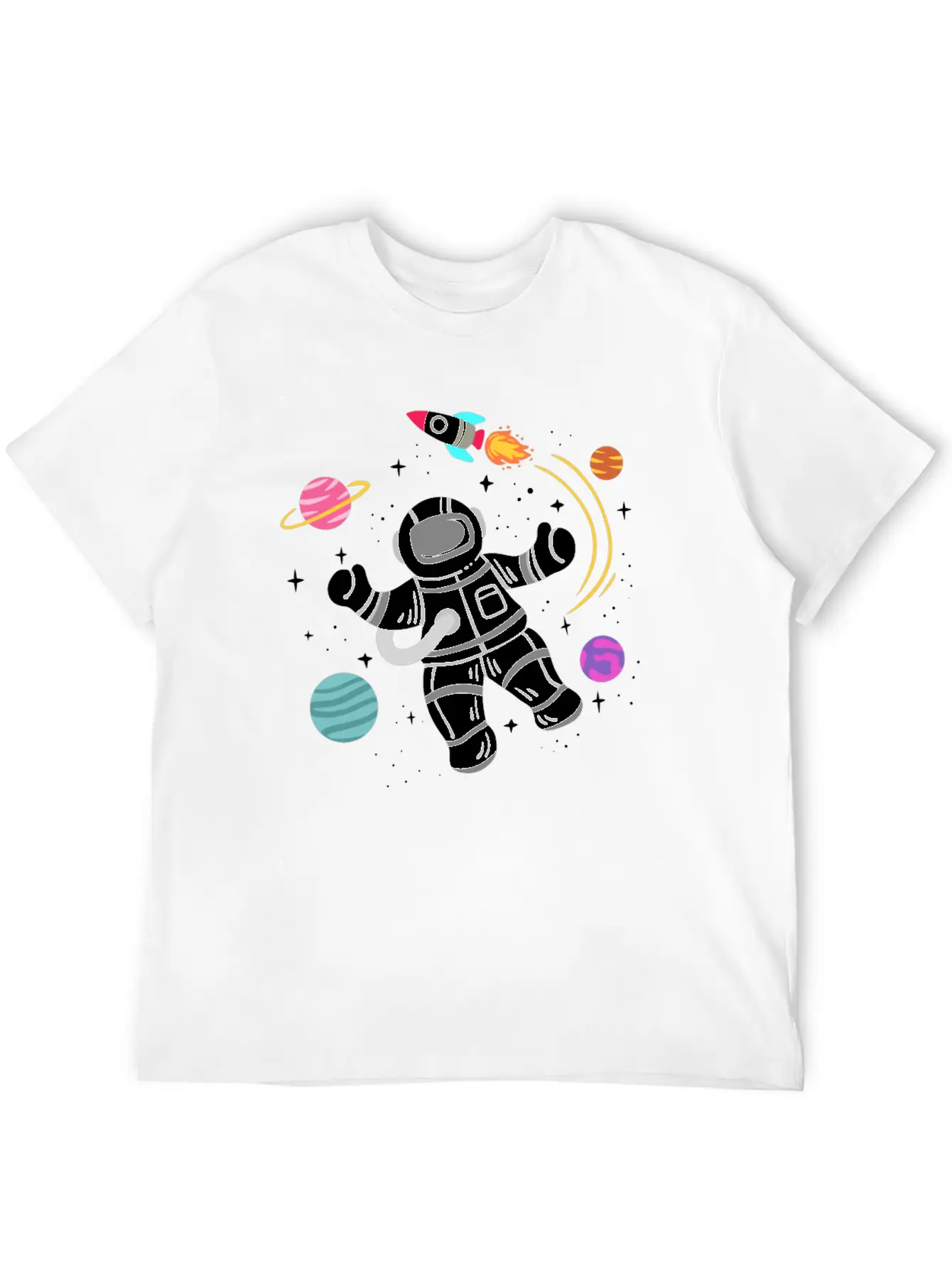 Astronaut Space Modern Fit Casual T-Shirt ��� Clean And Versatile Design