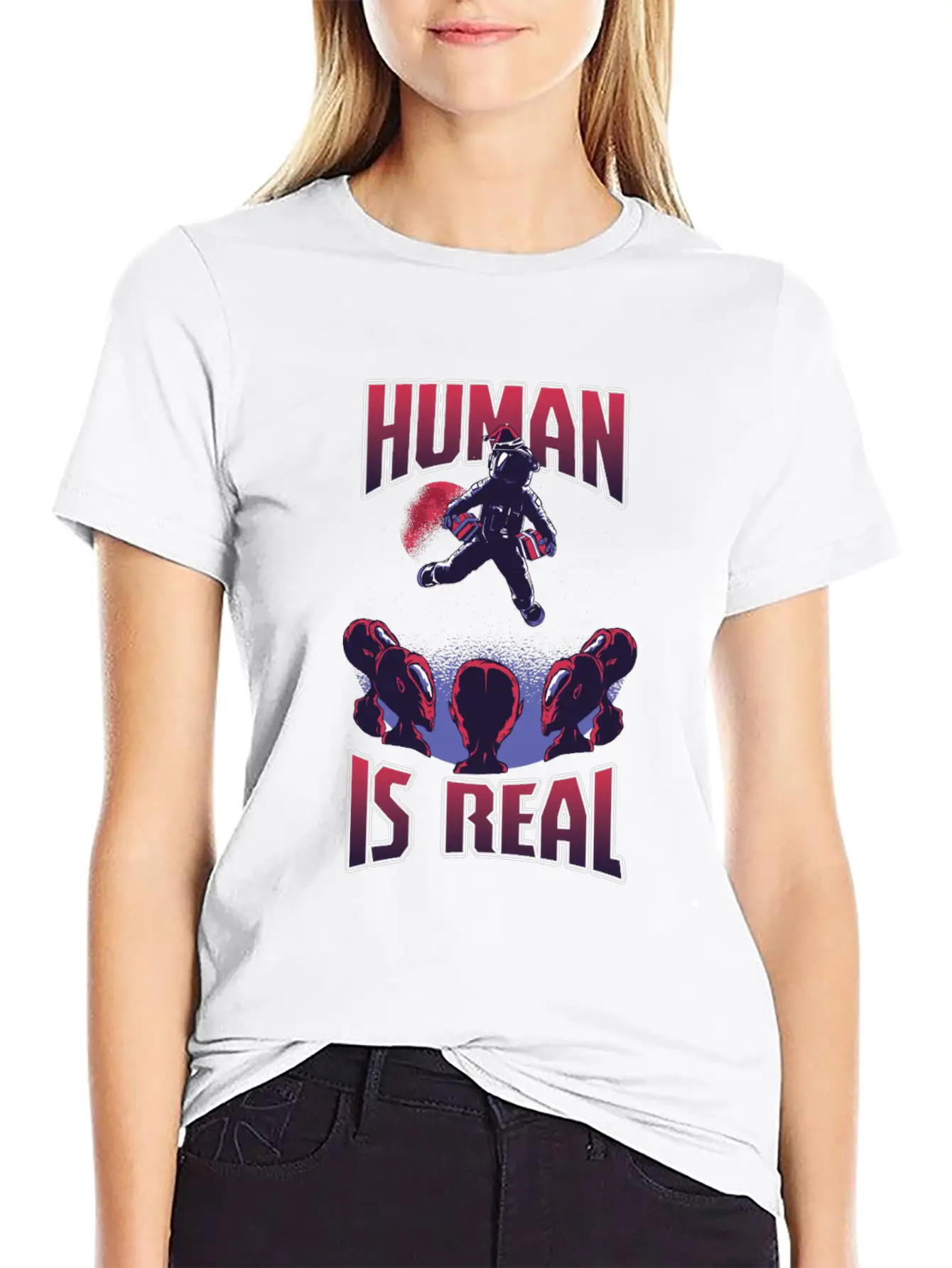 Astronauts Scientist Galaxy Planets Gifts Human Lightweight Cotton T-Shirt – Daily Comfort Graphic Shirt