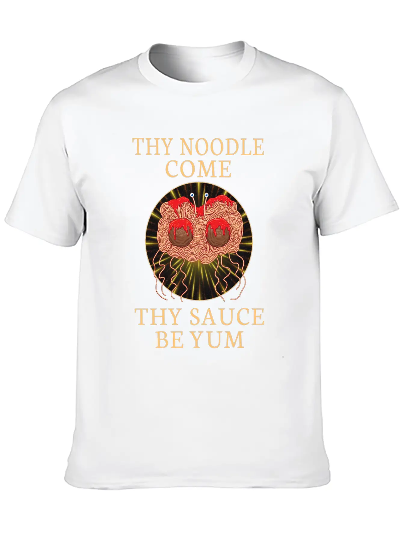 Atheist Atheism Flying Spaghetti Pastafarianism Unisex Casual T-Shirt – Clean Design For Daily Comfort