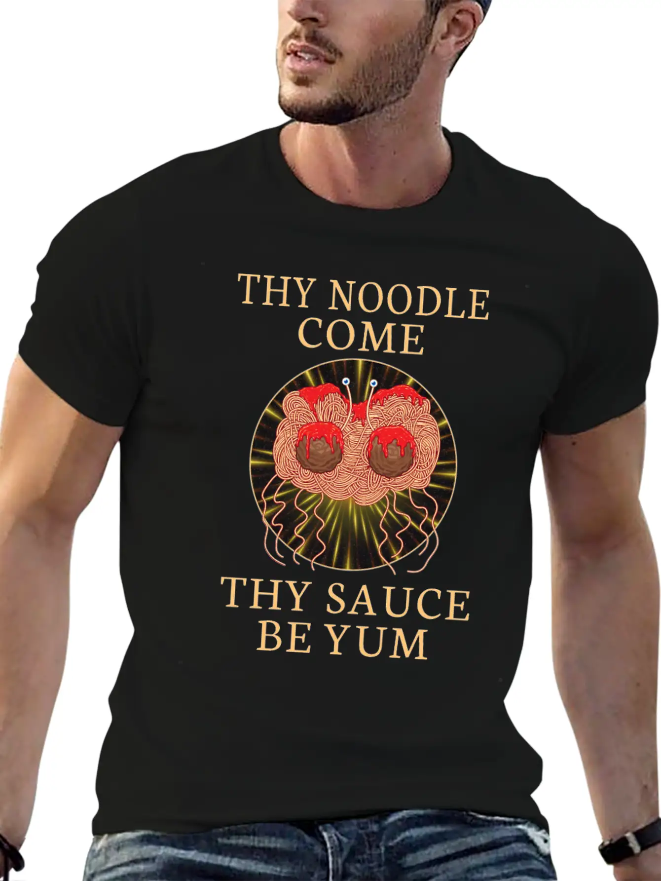 Atheist Atheism Flying Spaghetti Pastafarianism Unisex Casual T-Shirt – Clean Design For Daily Comfort