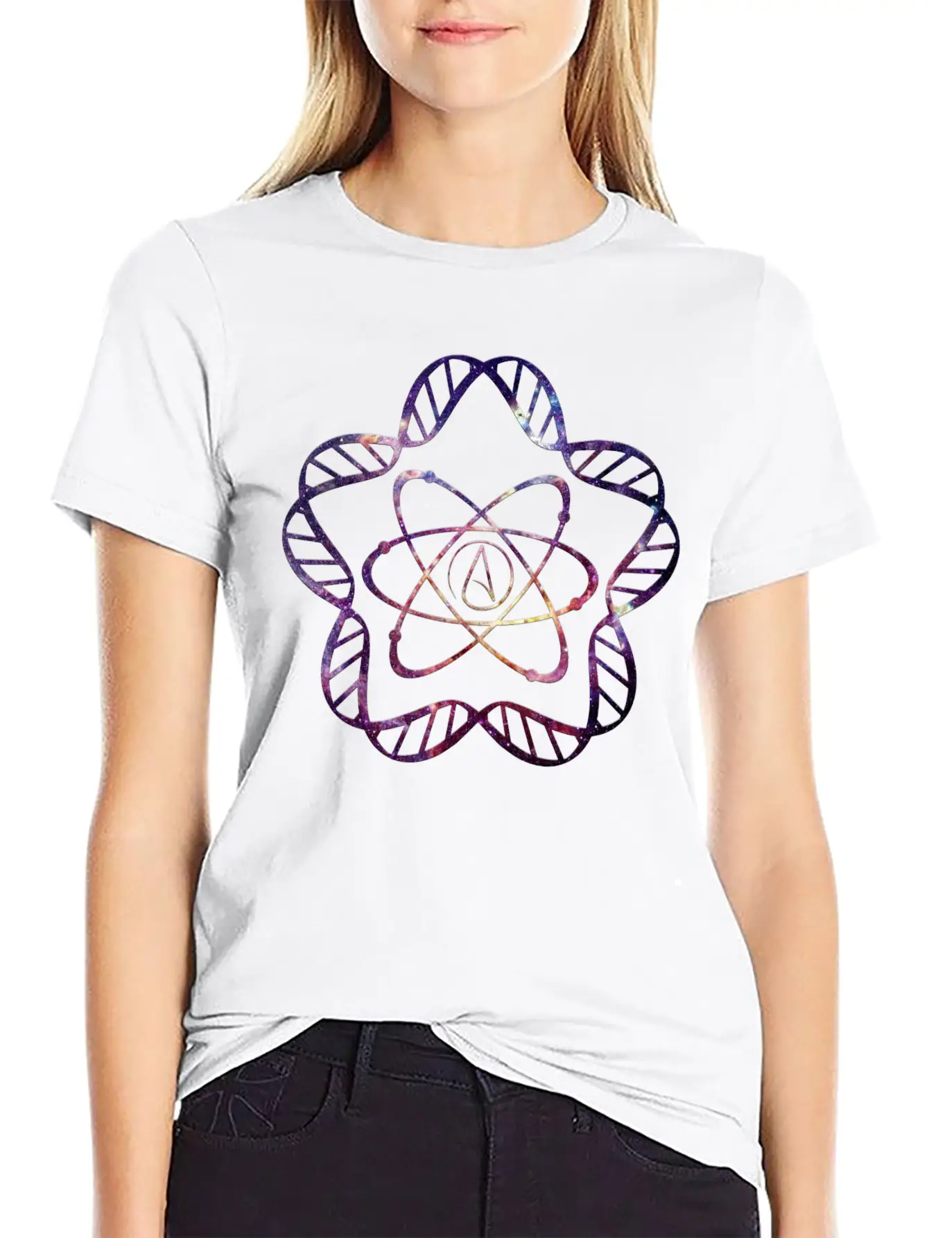 Atheist Star DNA Stylish Everyday T-Shirt – Unisex Basic Cotton Tee