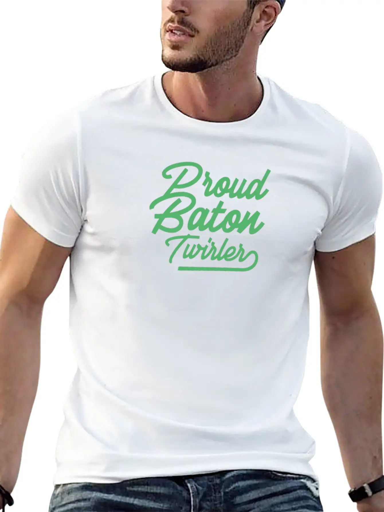 Athlete Baton Twirling Essential Cotton Tee For Daily Outfits – Unisex Style