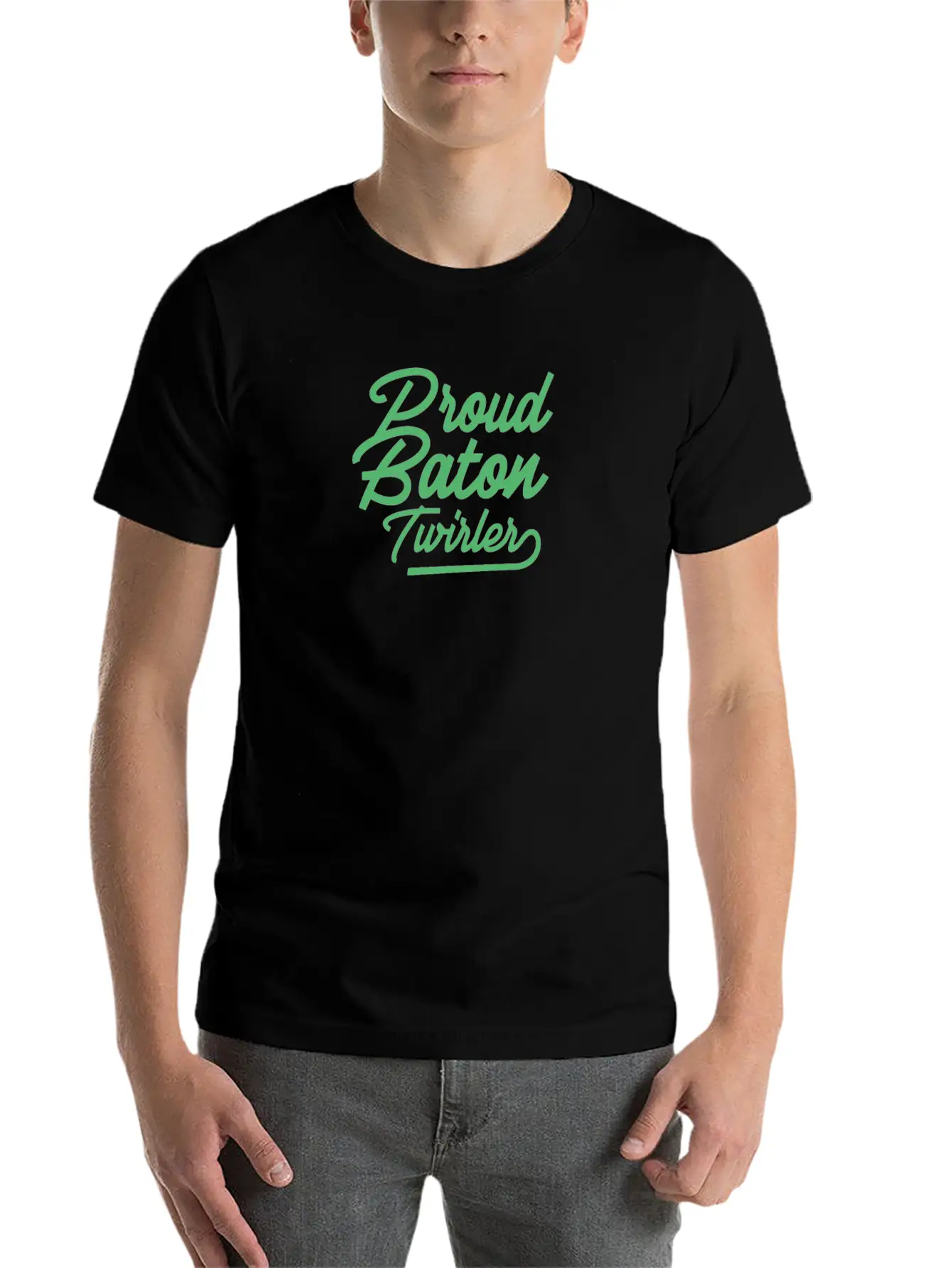 Athlete Baton Twirling Essential Cotton Tee For Daily Outfits – Unisex Style