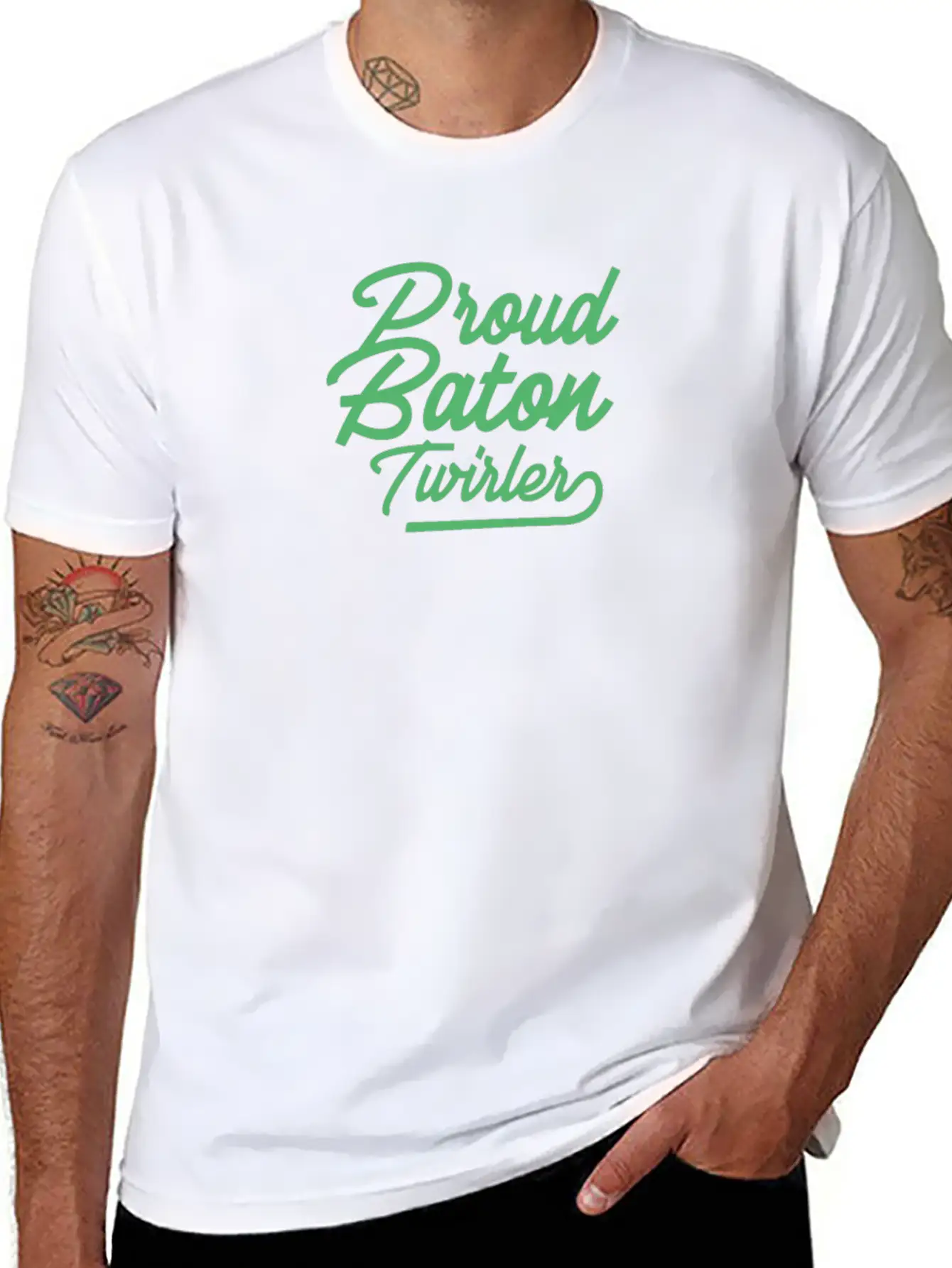 Athlete Baton Twirling Essential Cotton Tee For Daily Outfits – Unisex Style