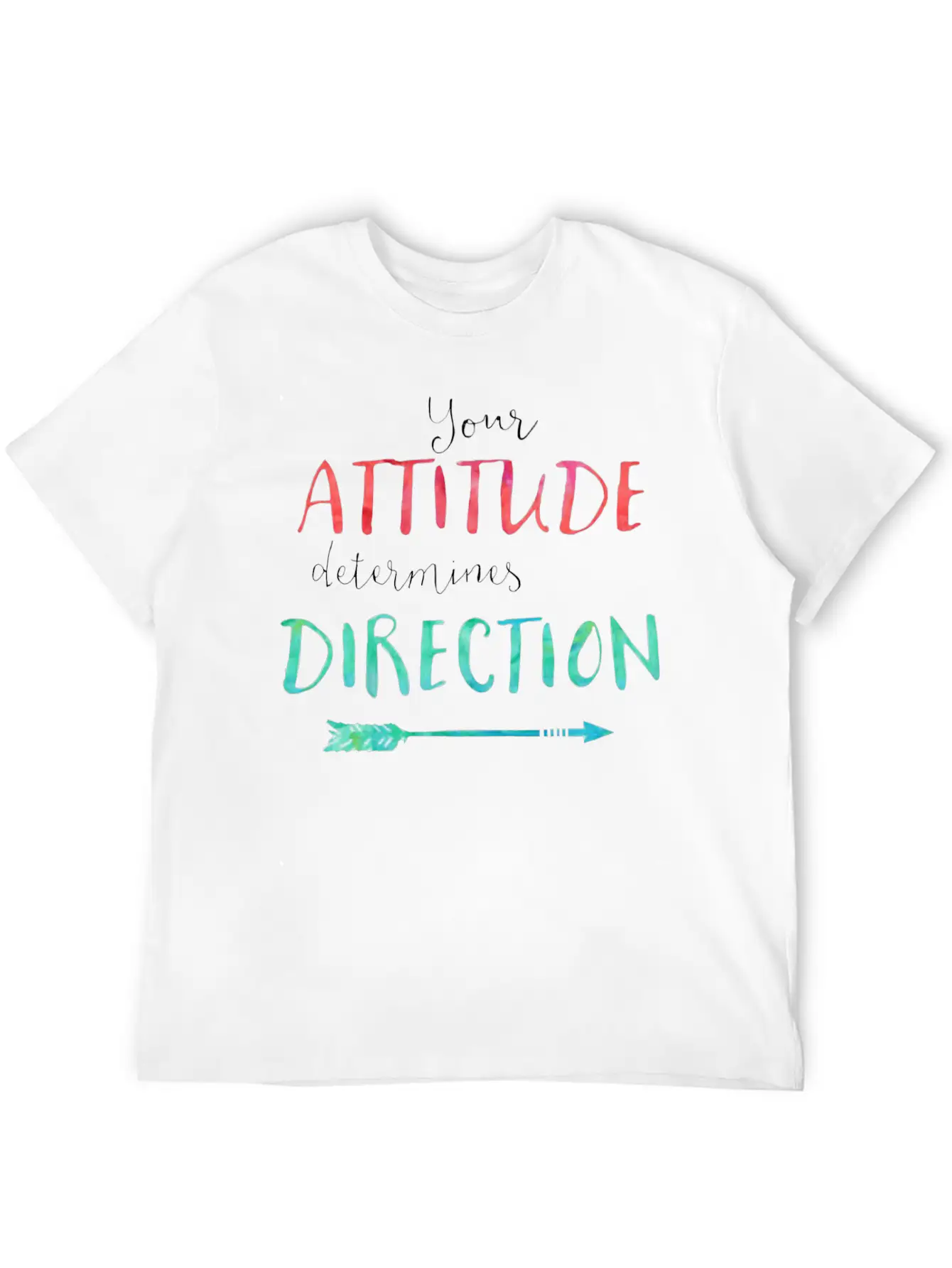 Attitude Classic Fit Graphic Tee For Daily Comfort – Unisex Cotton Shirt