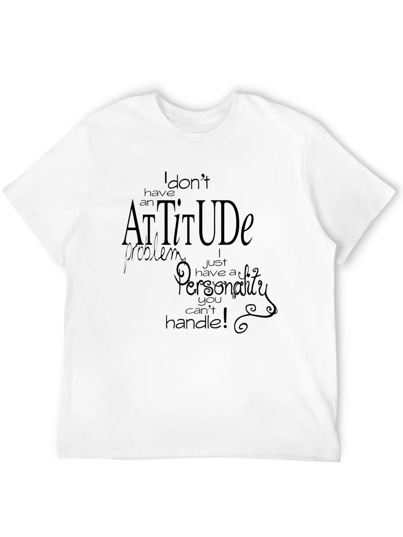 Attitude Unisex Casual T-Shirt ��� Clean Design For Daily Comfort