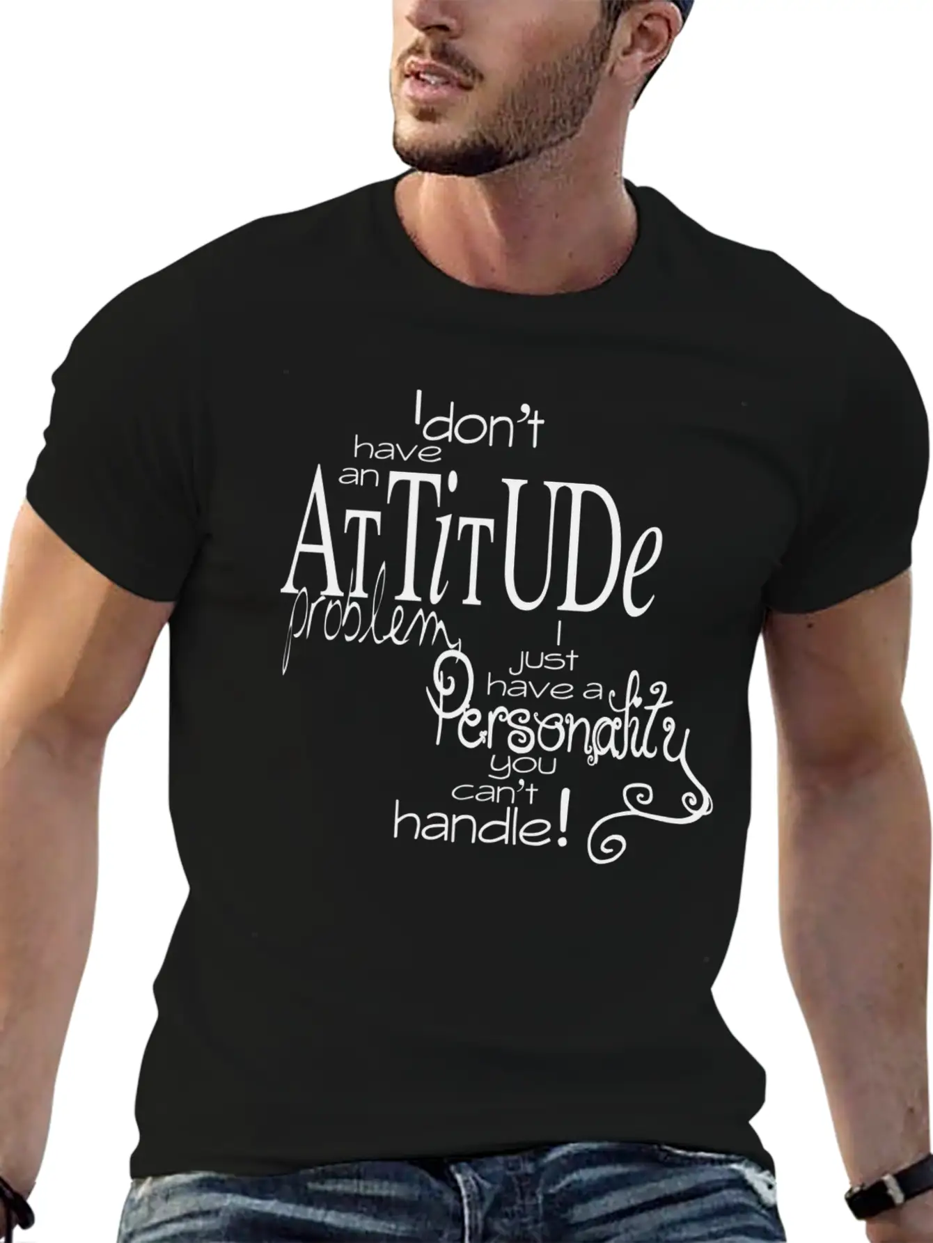 Attitude Unisex Casual T-Shirt ��� Clean Design For Daily Comfort