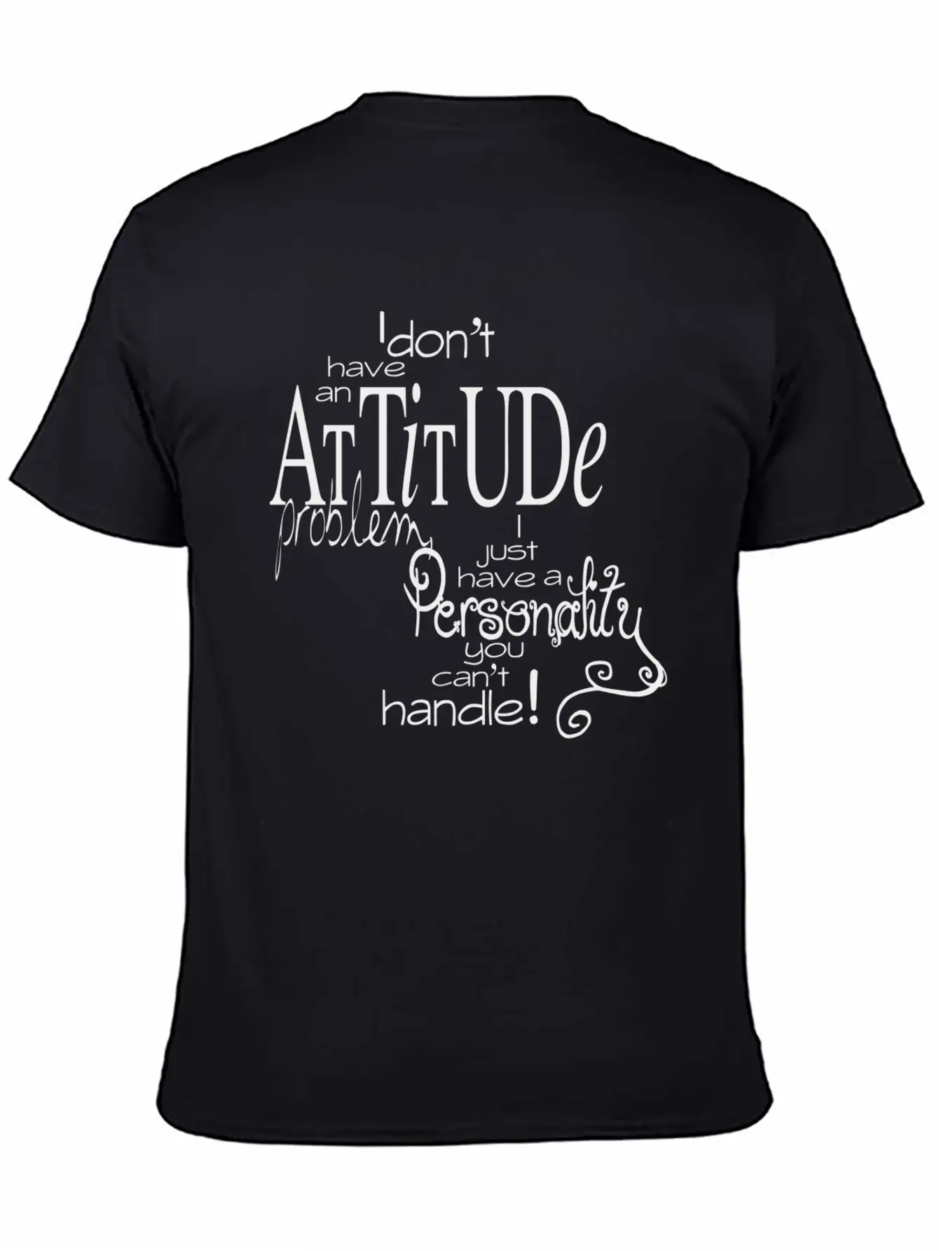 Attitude Unisex Casual T-Shirt ��� Clean Design For Daily Comfort