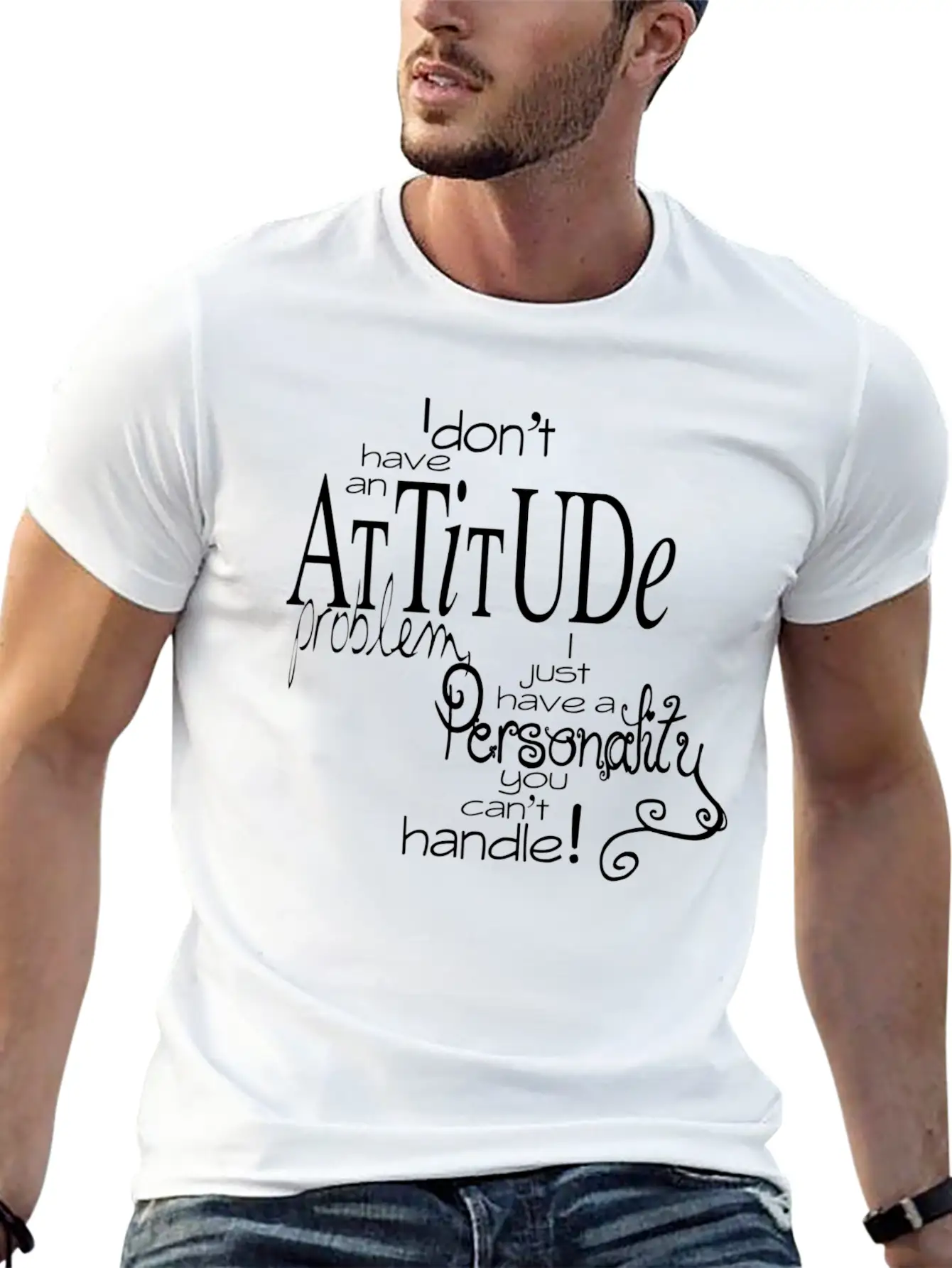 Attitude Unisex Casual T-Shirt ��� Clean Design For Daily Comfort