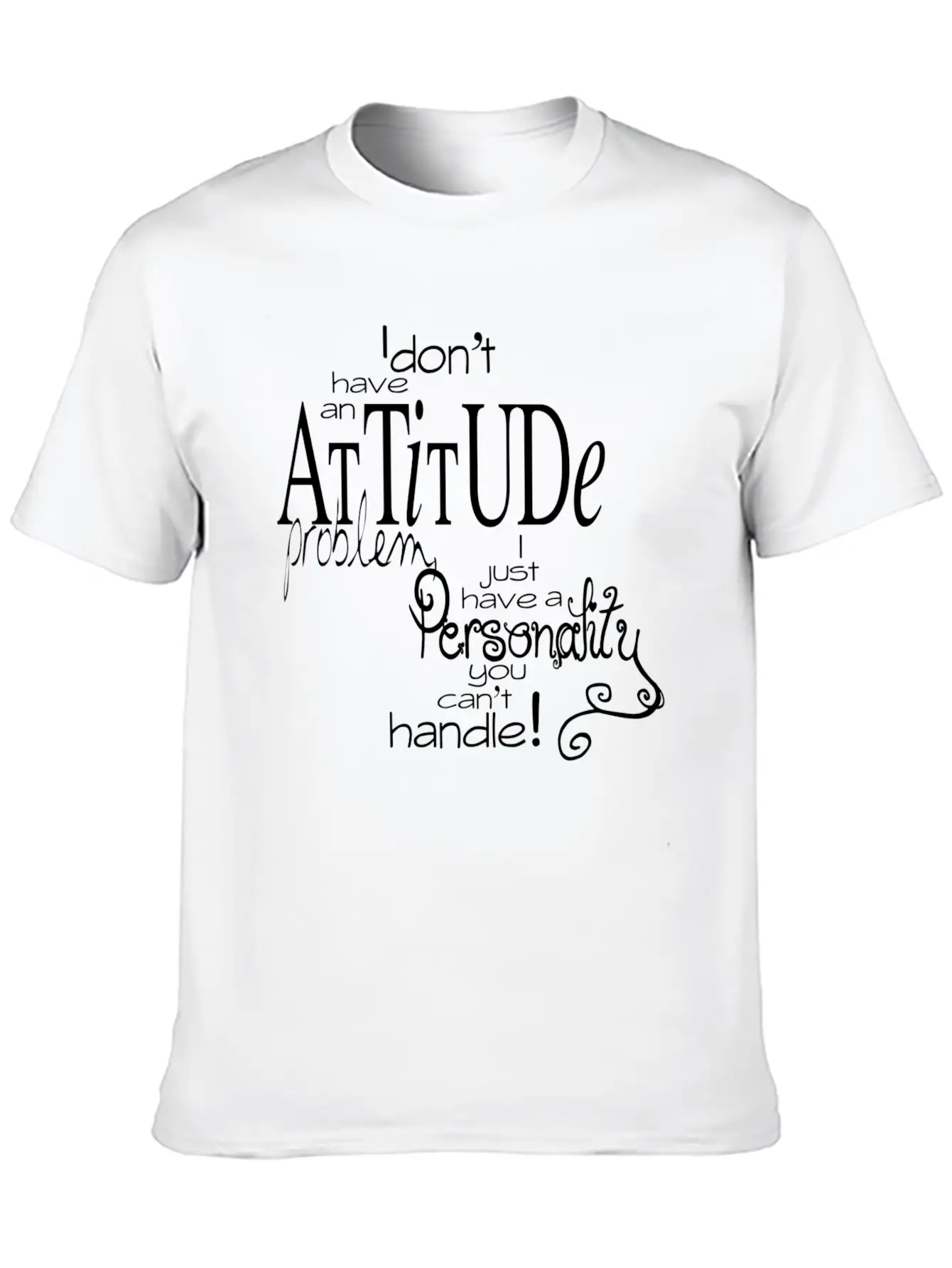 Attitude Unisex Casual T-Shirt ��� Clean Design For Daily Comfort