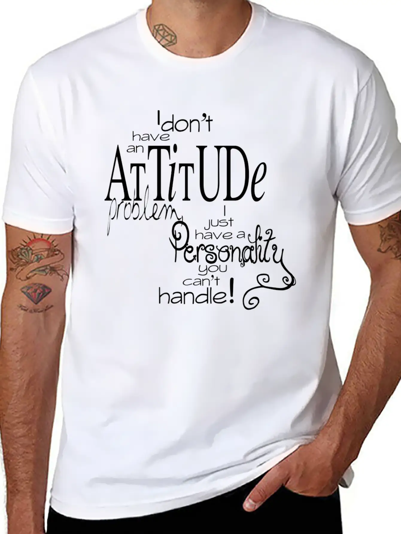 Attitude Unisex Casual T-Shirt ��� Clean Design For Daily Comfort