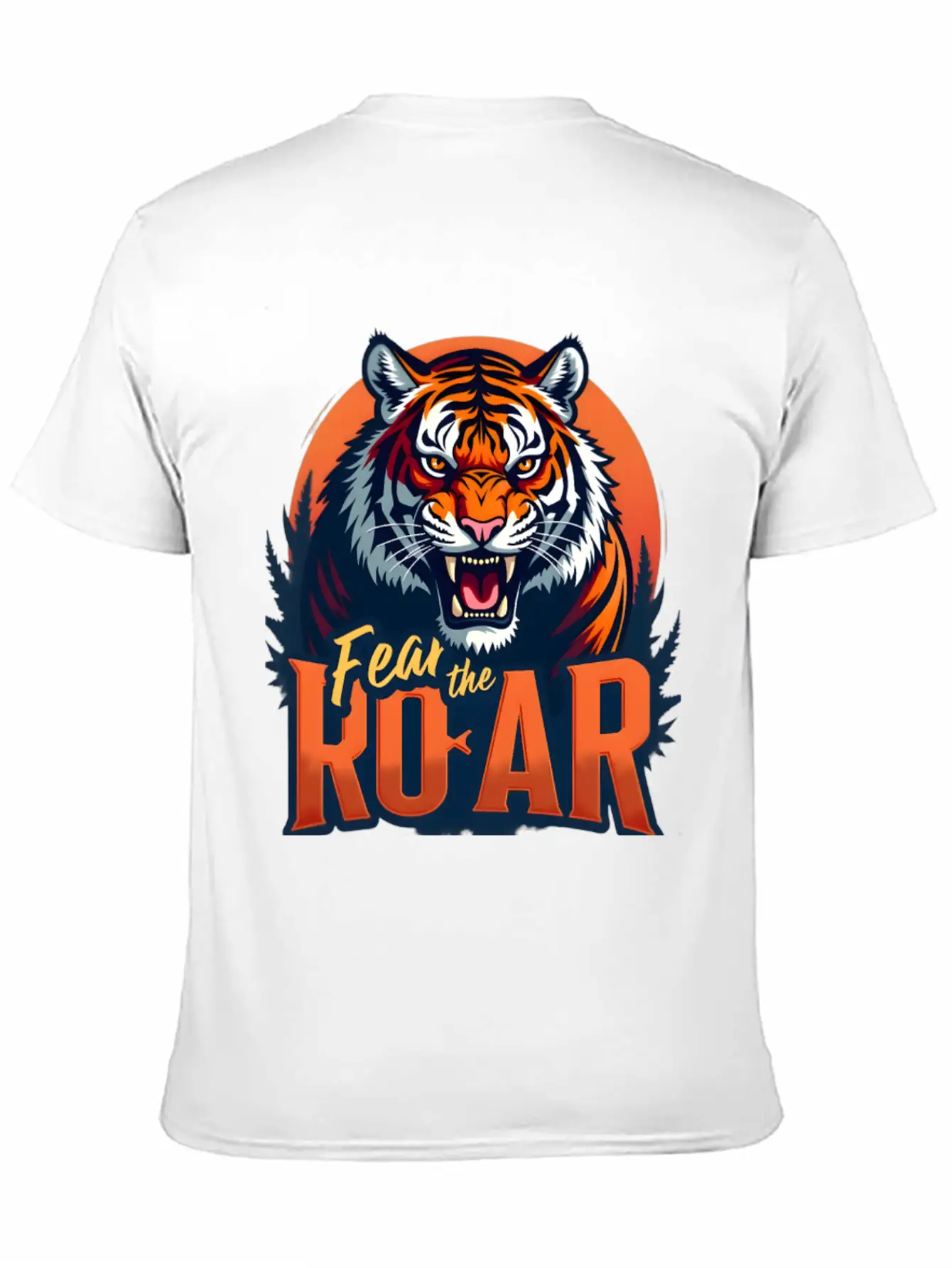 Auburn Tiger Fear The Roar Lightweight Cotton T-Shirt – Daily Comfort Graphic Shirt