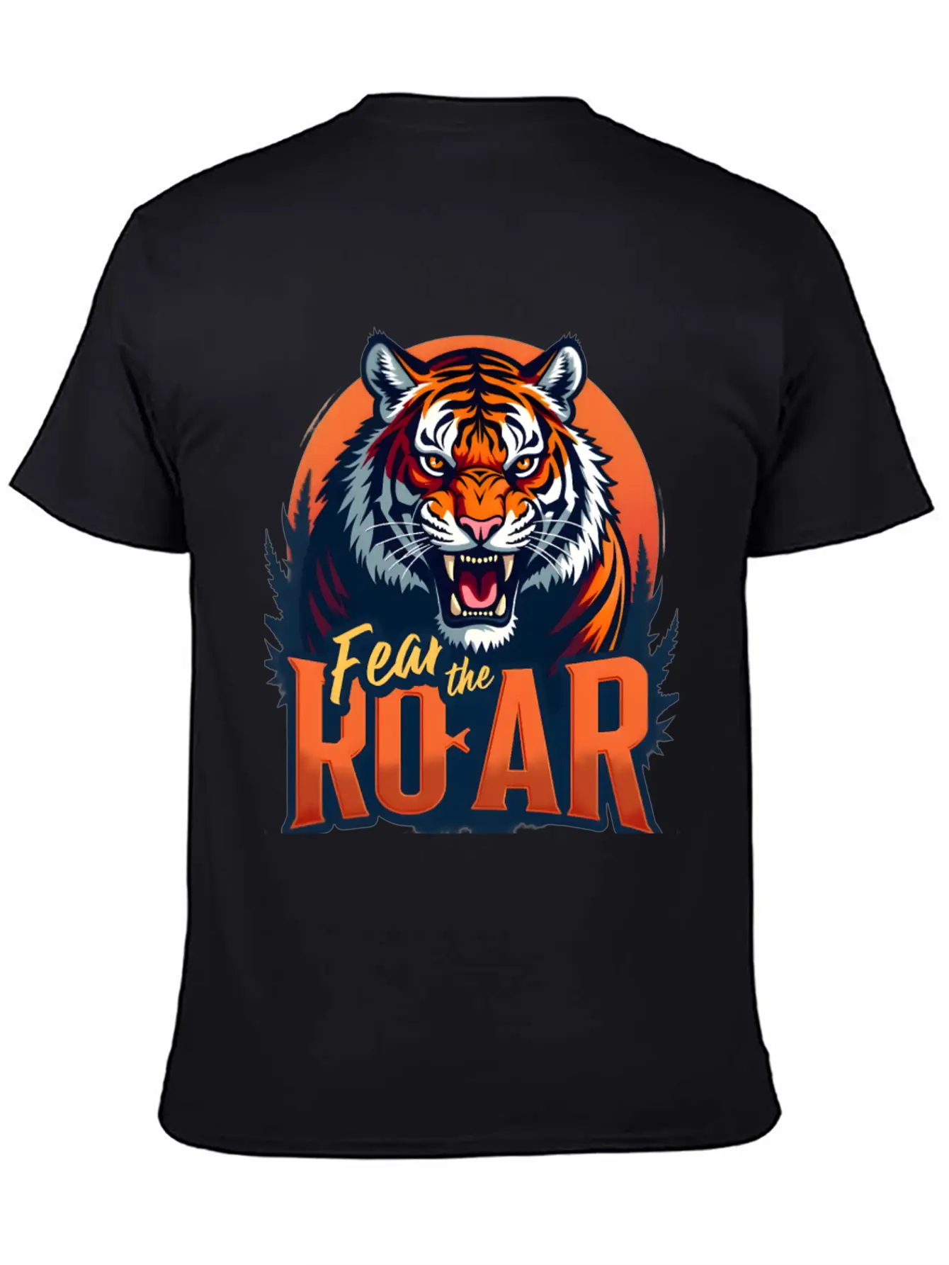Auburn Tiger Fear The Roar Lightweight Cotton T-Shirt – Daily Comfort Graphic Shirt