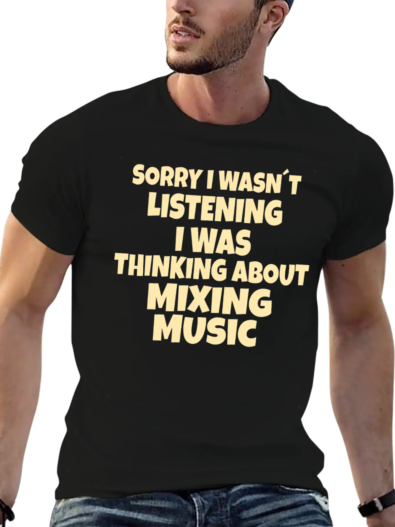 AUDIOLOGIST / CAR STEREO: Sorry I Wasn´t Listening Stylish Everyday T-Shirt – Unisex Basic Cotton Tee