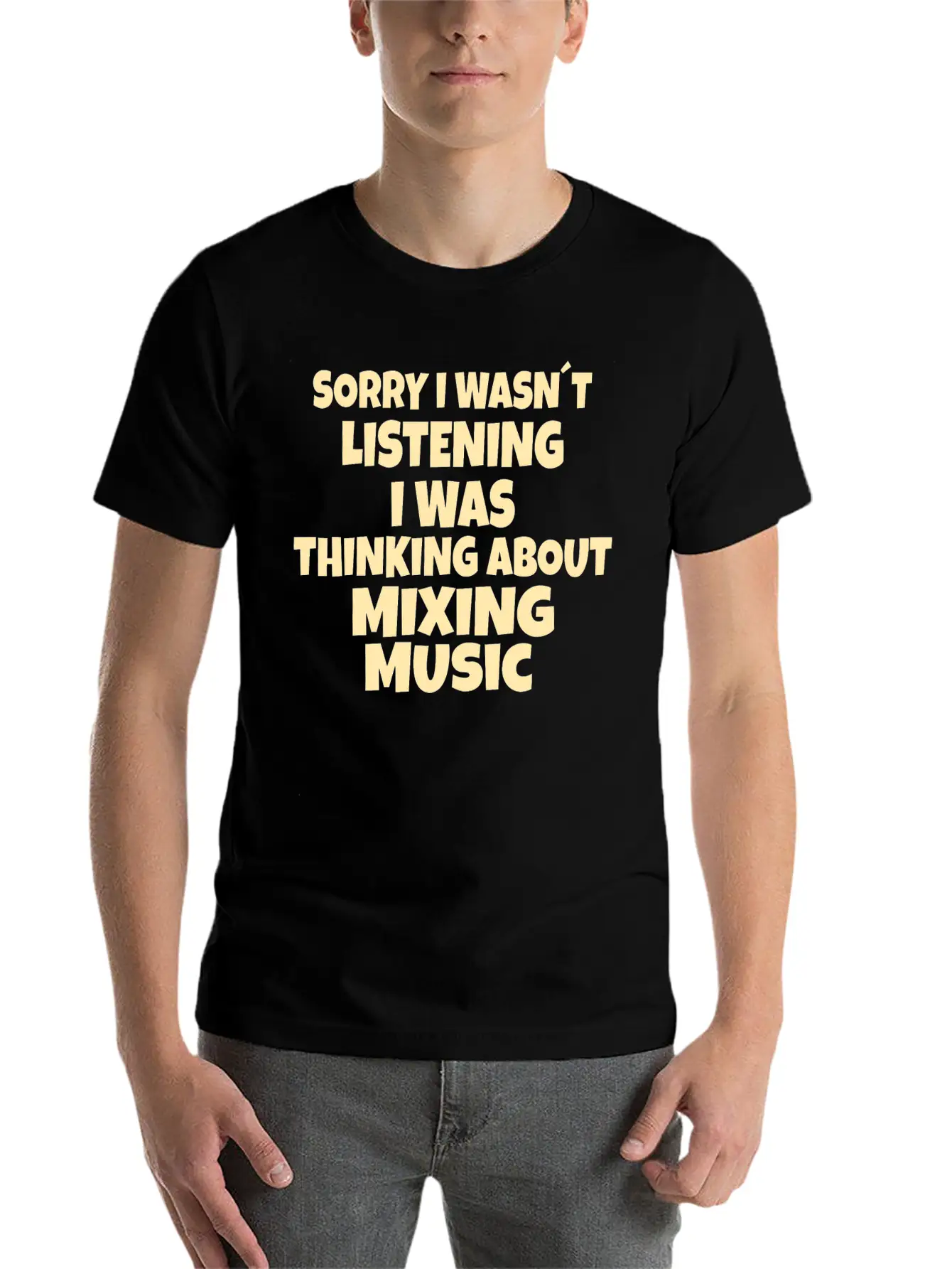 AUDIOLOGIST / CAR STEREO: Sorry I Wasn´t Listening Stylish Everyday T-Shirt – Unisex Basic Cotton Tee