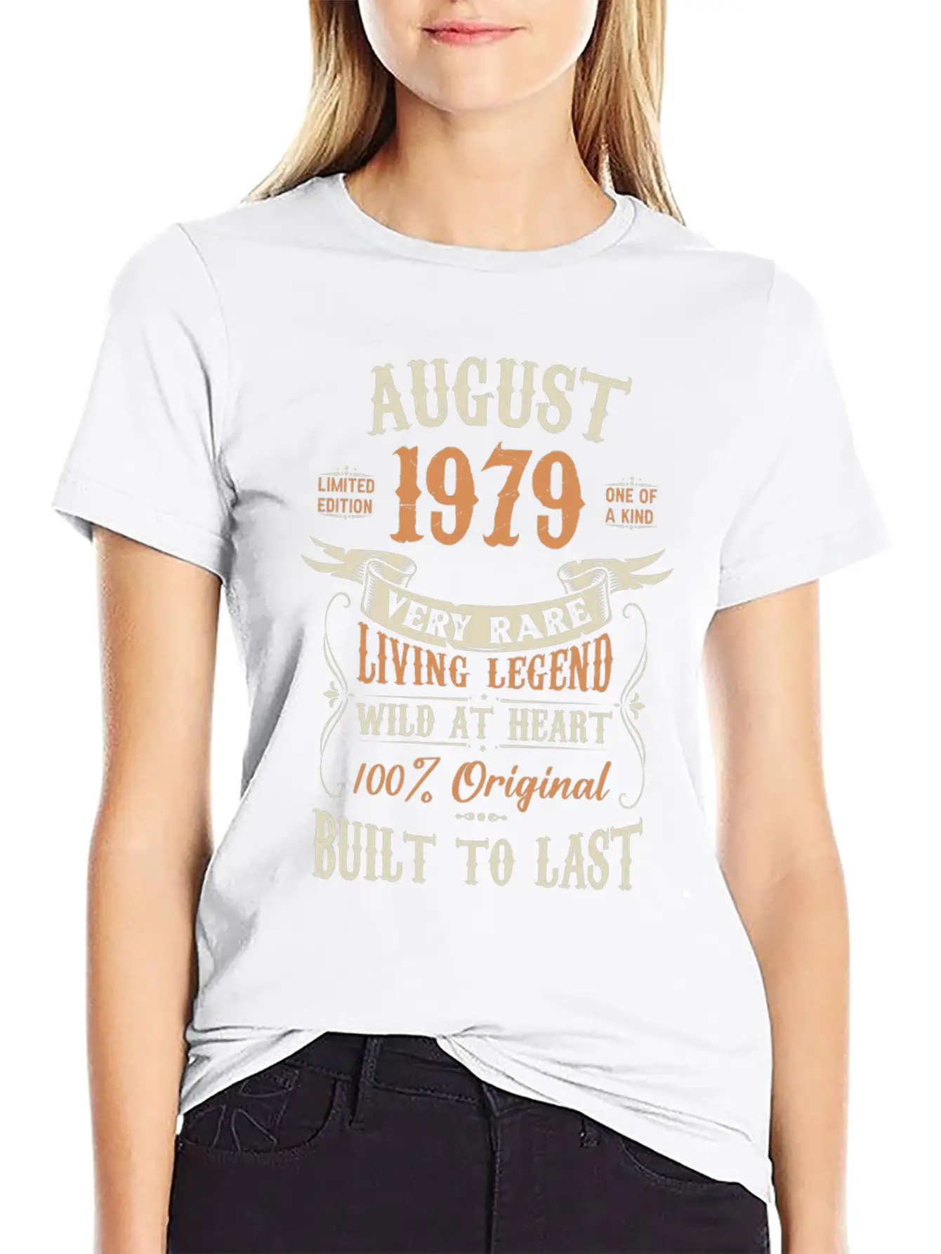 August 1979 Birthday Surprise Unisex Casual T-Shirt – Clean Design For Daily Comfort