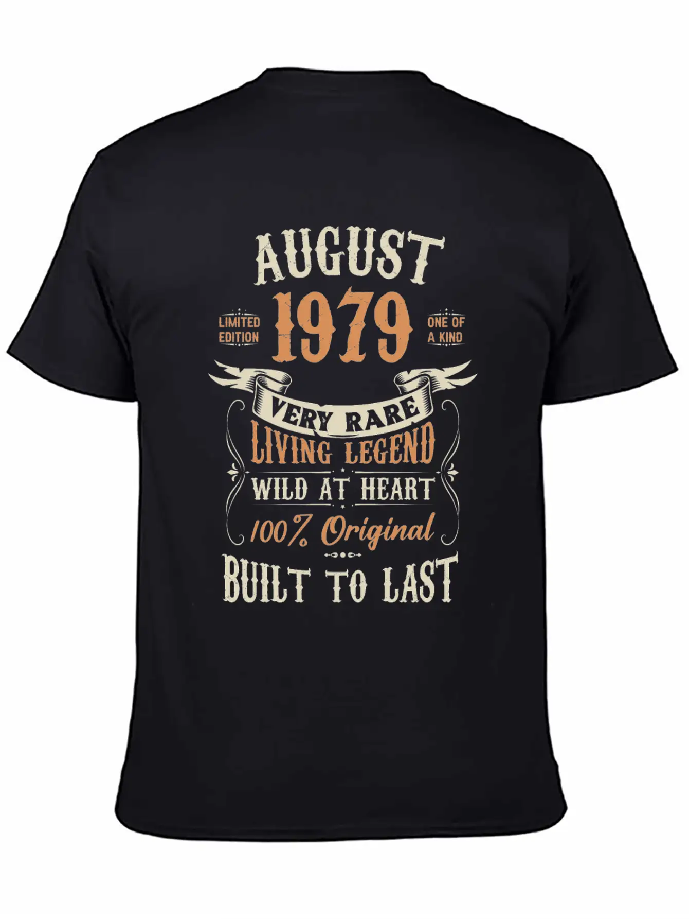 August 1979 Birthday Surprise Unisex Casual T-Shirt – Clean Design For Daily Comfort