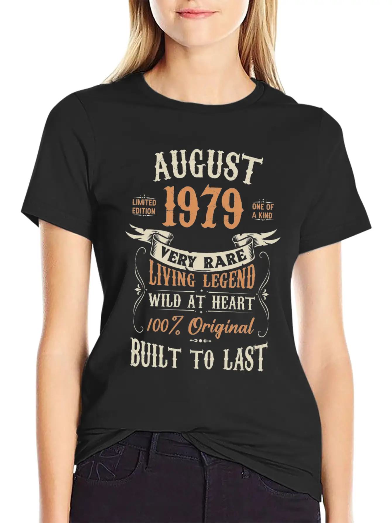 August 1979 Birthday Surprise Unisex Casual T-Shirt – Clean Design For Daily Comfort