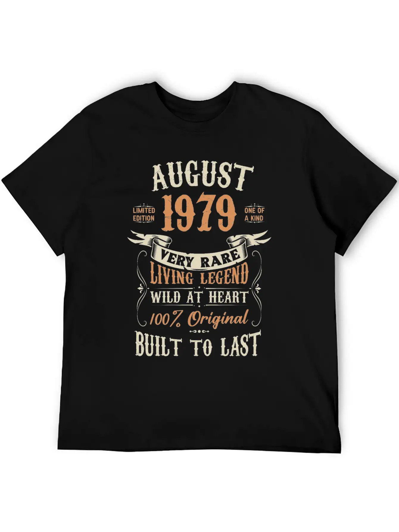 August 1979 Birthday Surprise Unisex Casual T-Shirt – Clean Design For Daily Comfort