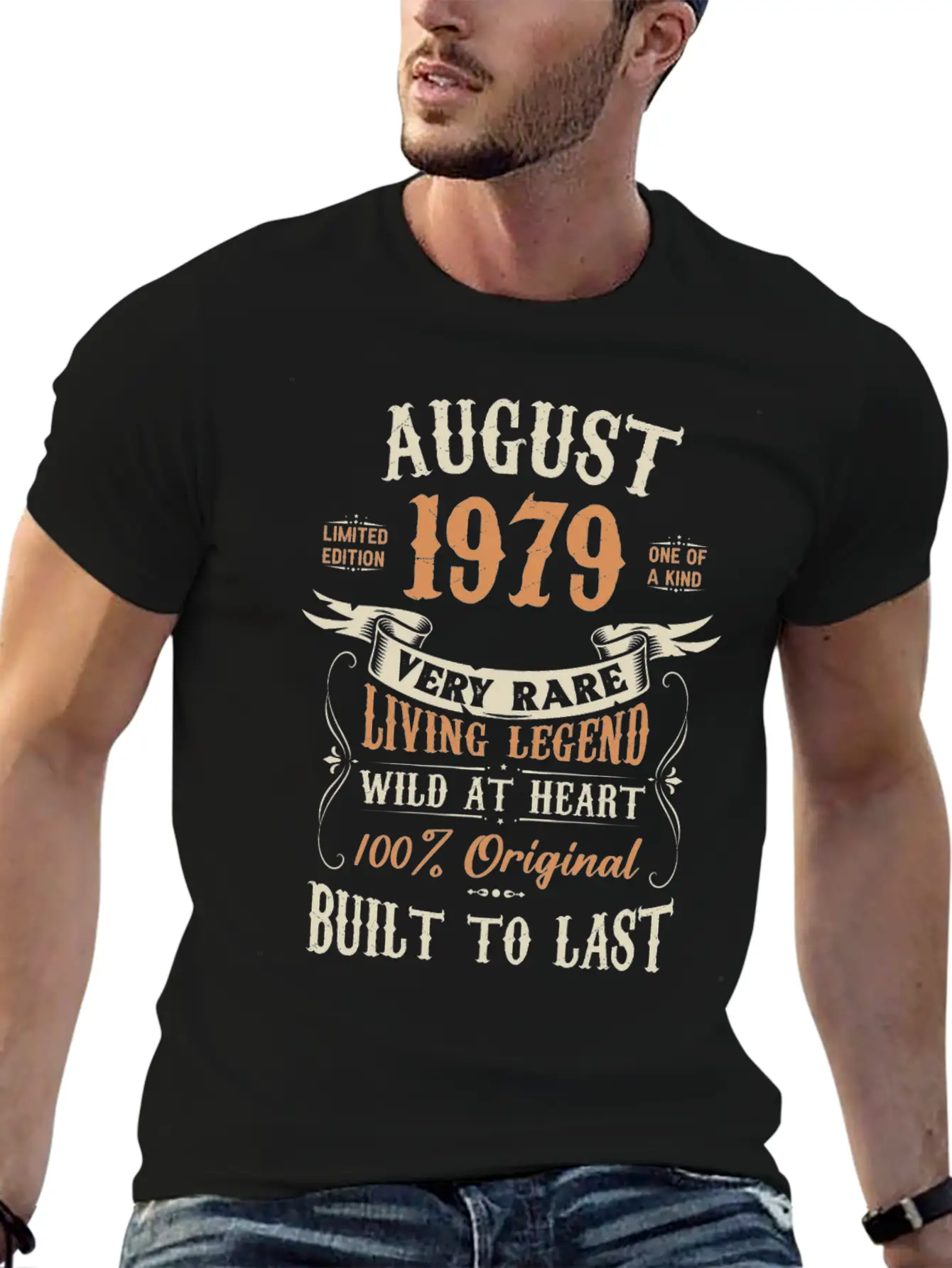 August 1979 Birthday Surprise Unisex Casual T-Shirt – Clean Design For Daily Comfort