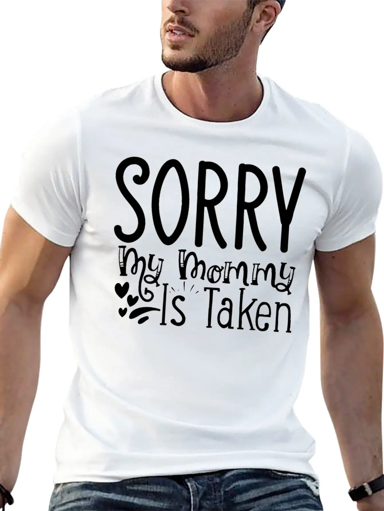 Aunt Line Sorry My Mommy Is Taken Lightweight Cotton T-Shirt – Daily Comfort Graphic Shirt