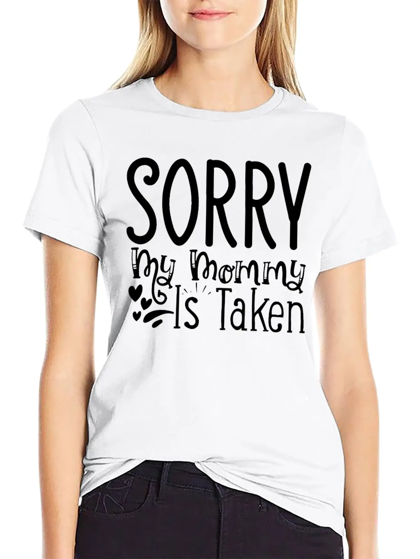 Aunt Line Sorry My Mommy Is Taken Lightweight Cotton T-Shirt – Daily Comfort Graphic Shirt