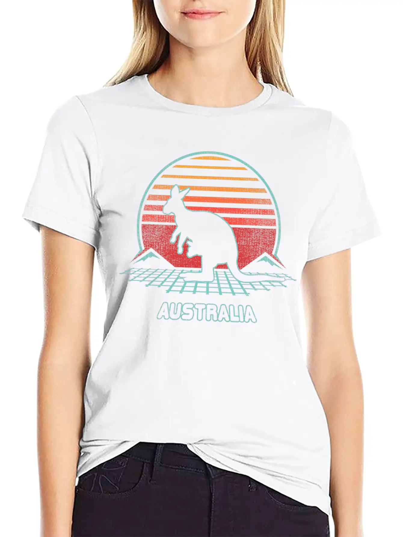 Australia 80S Style Soft Cotton Short Sleeve Tee – Unisex Wardrobe Staple