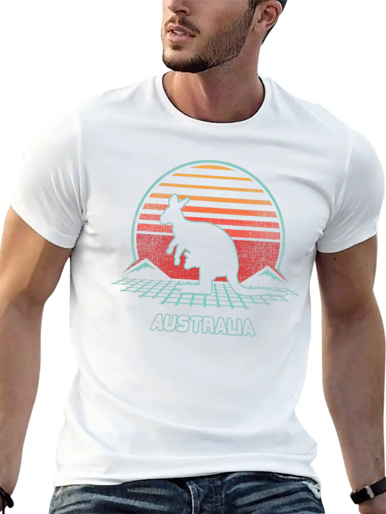 Australia 80S Style Soft Cotton Short Sleeve Tee – Unisex Wardrobe Staple